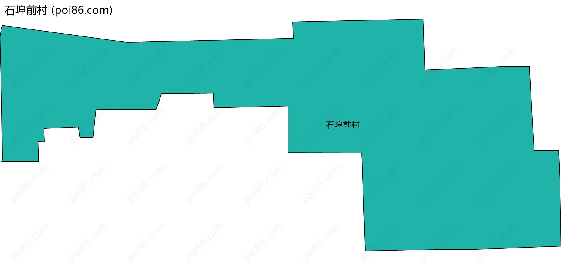 石埠前村边界地图