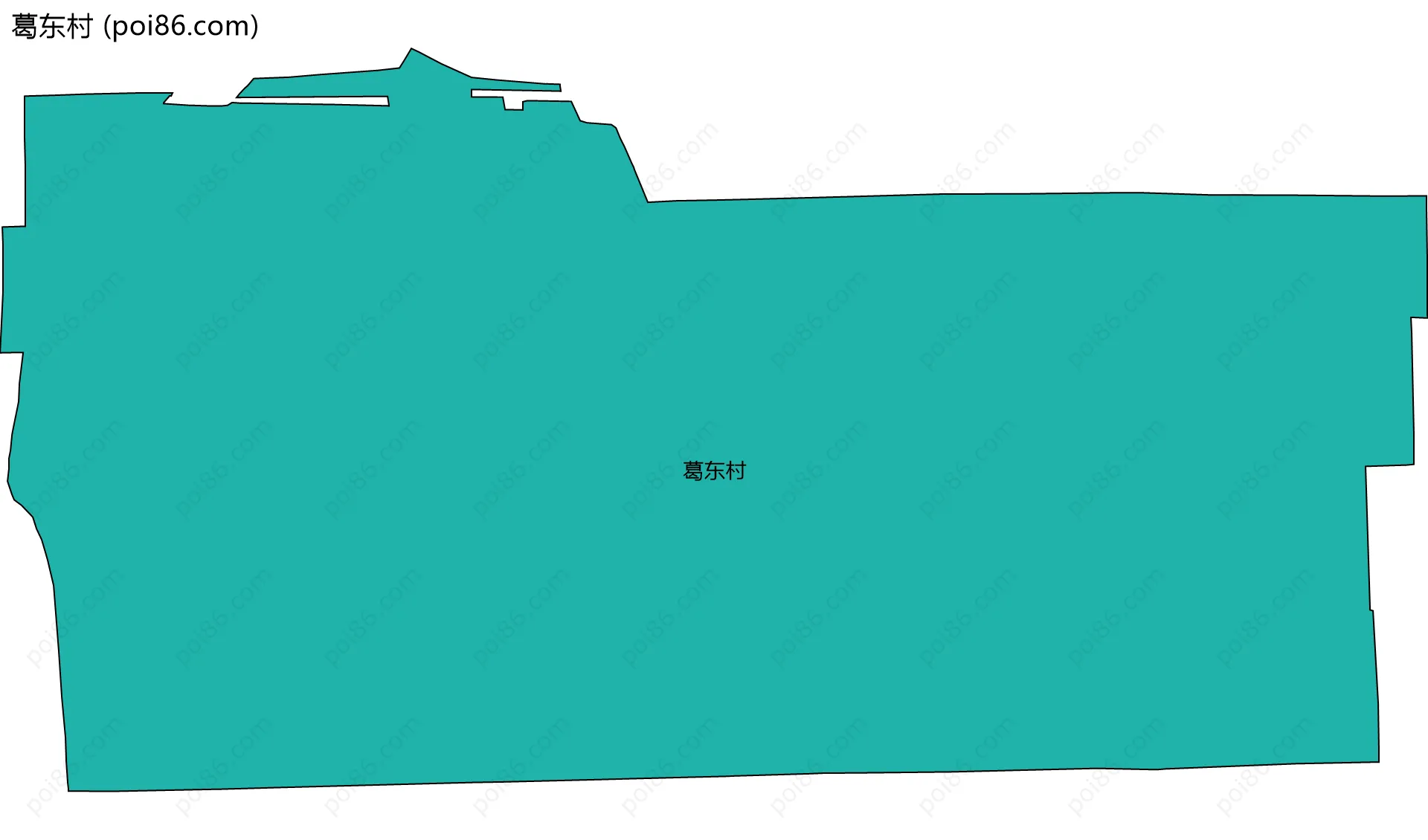 葛东村边界地图