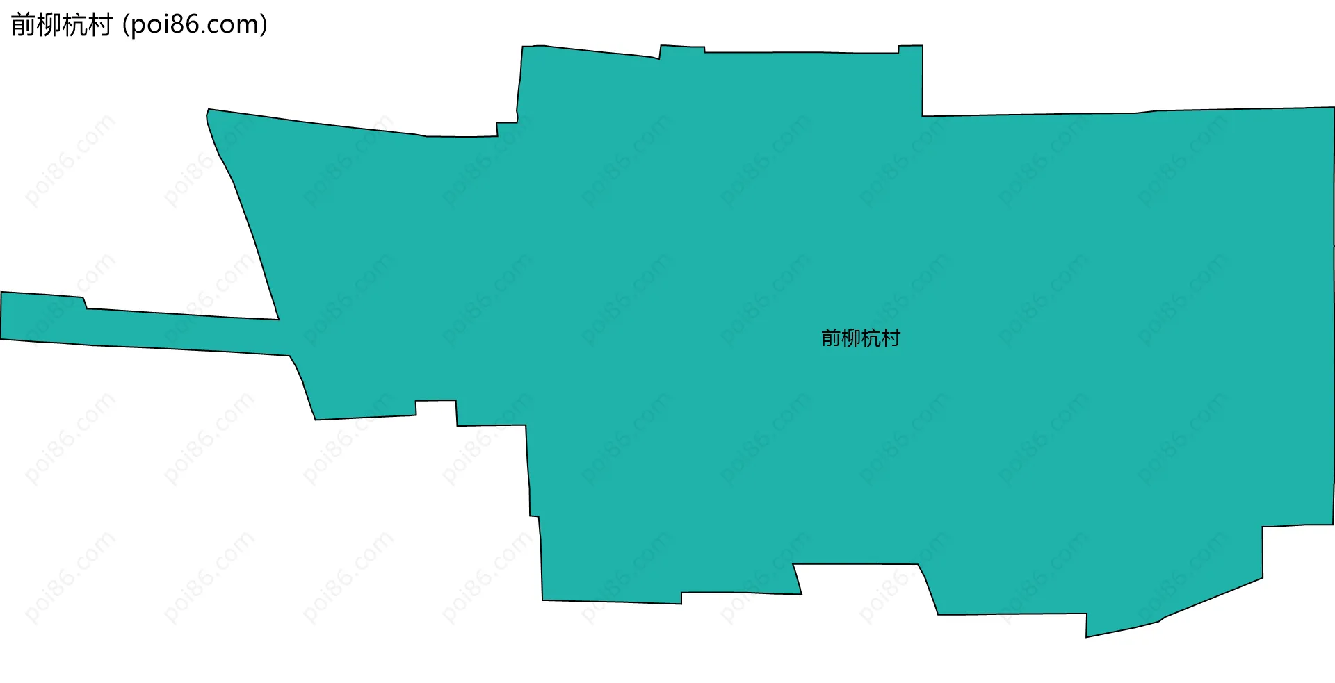 前柳杭村边界地图