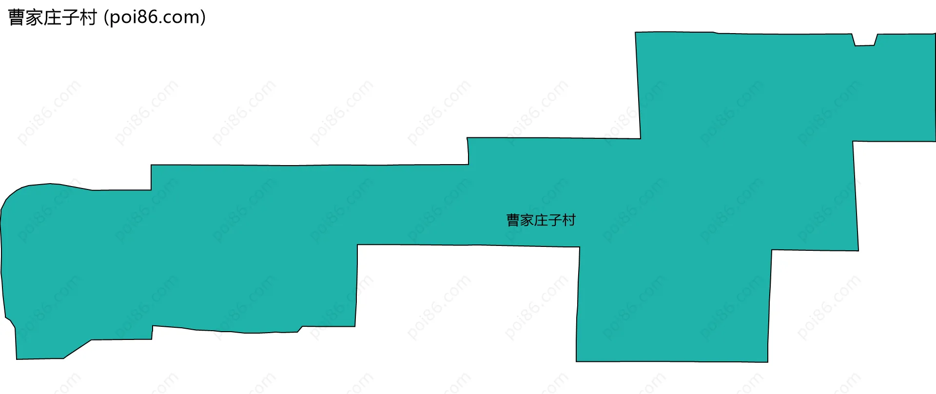 曹家庄子村边界地图