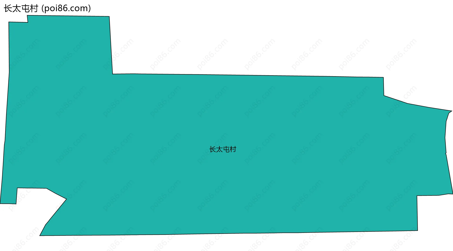 长太屯村边界地图
