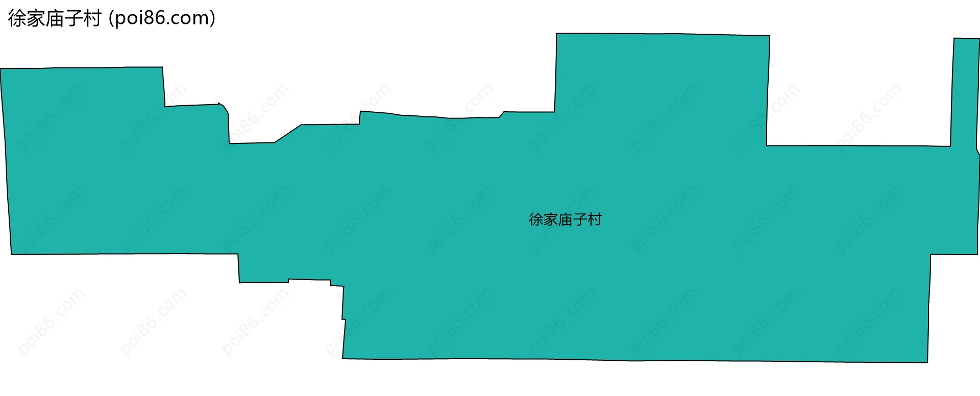 徐家庙子村边界地图