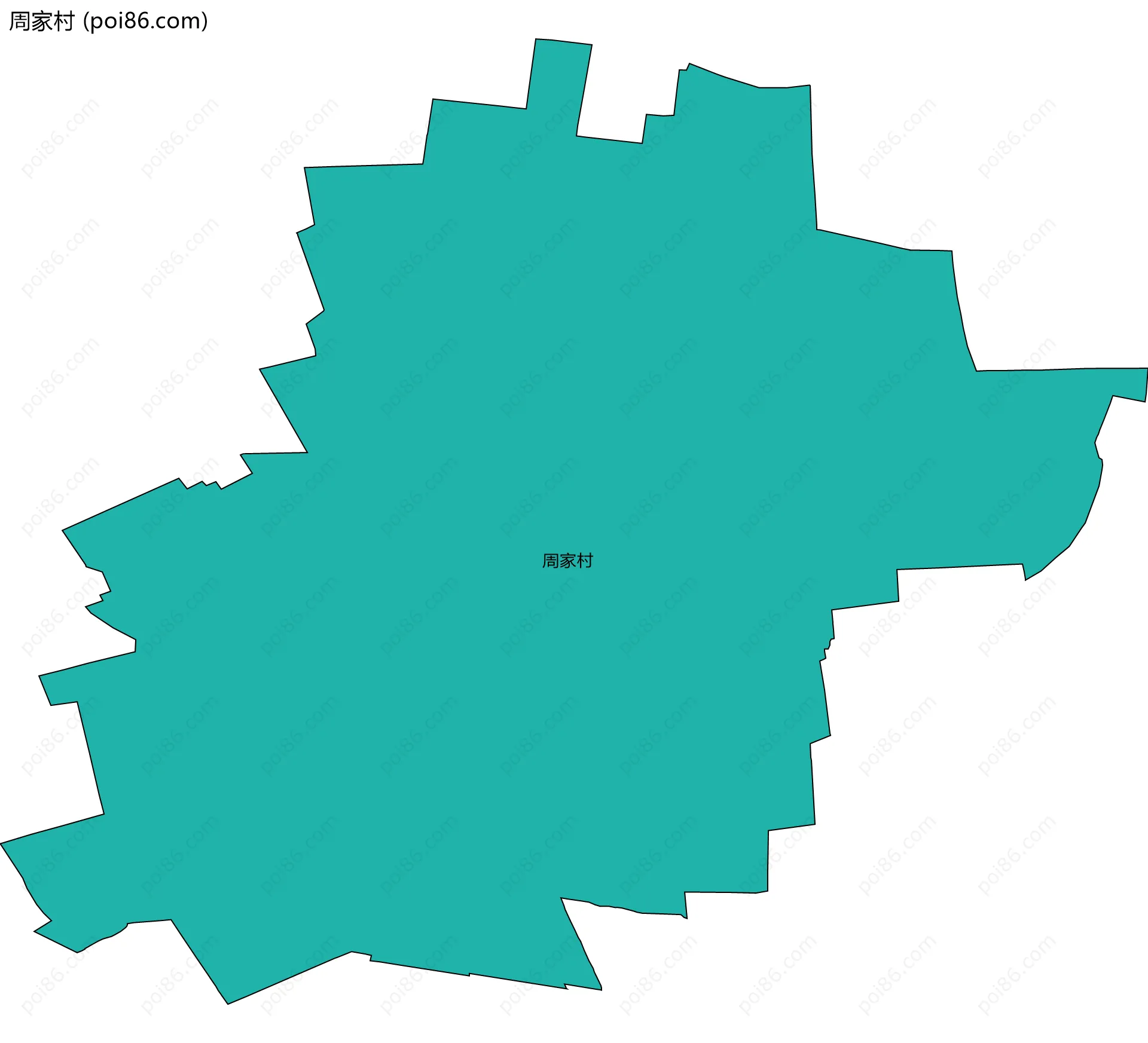 周家村边界地图