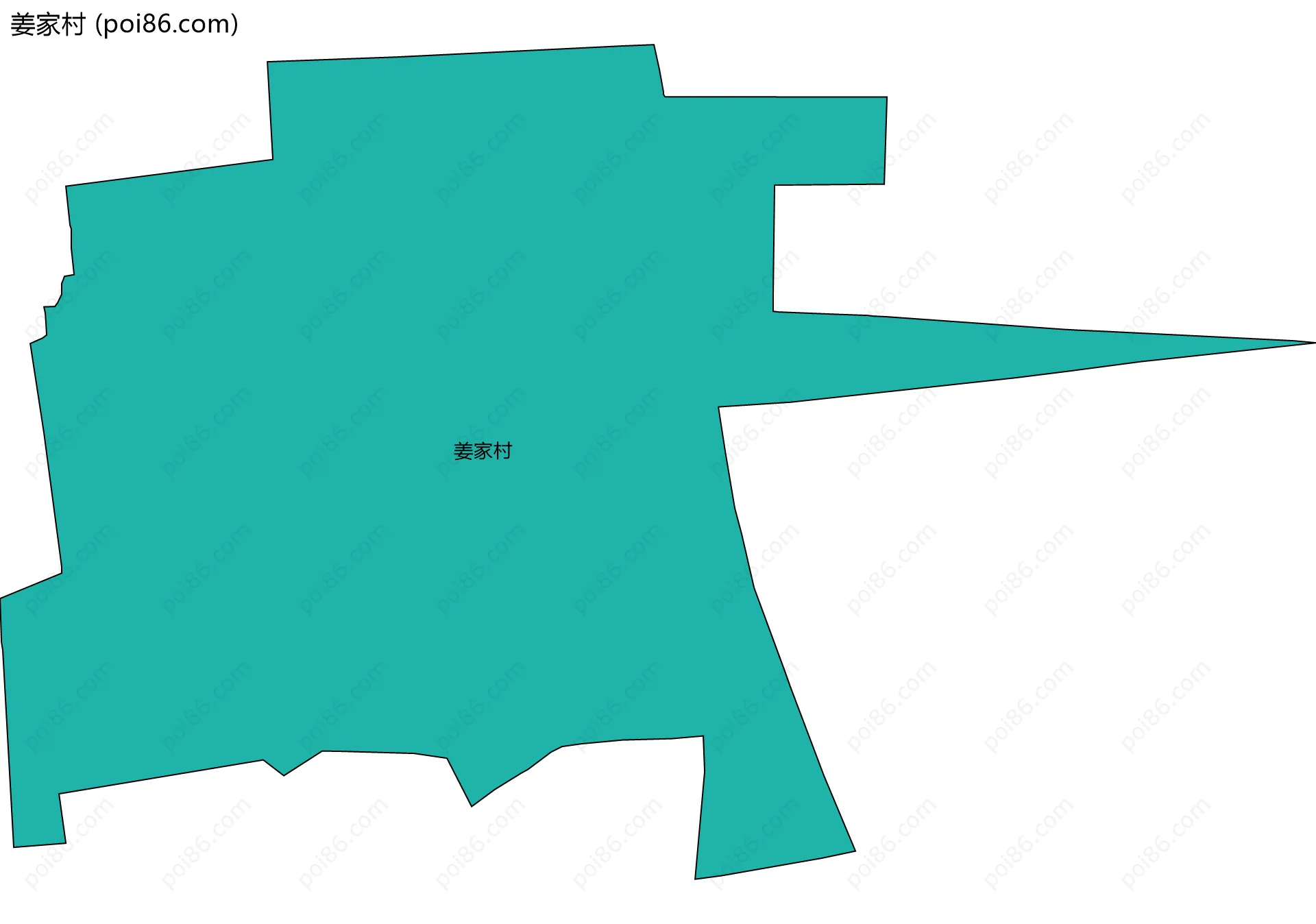 姜家村边界地图