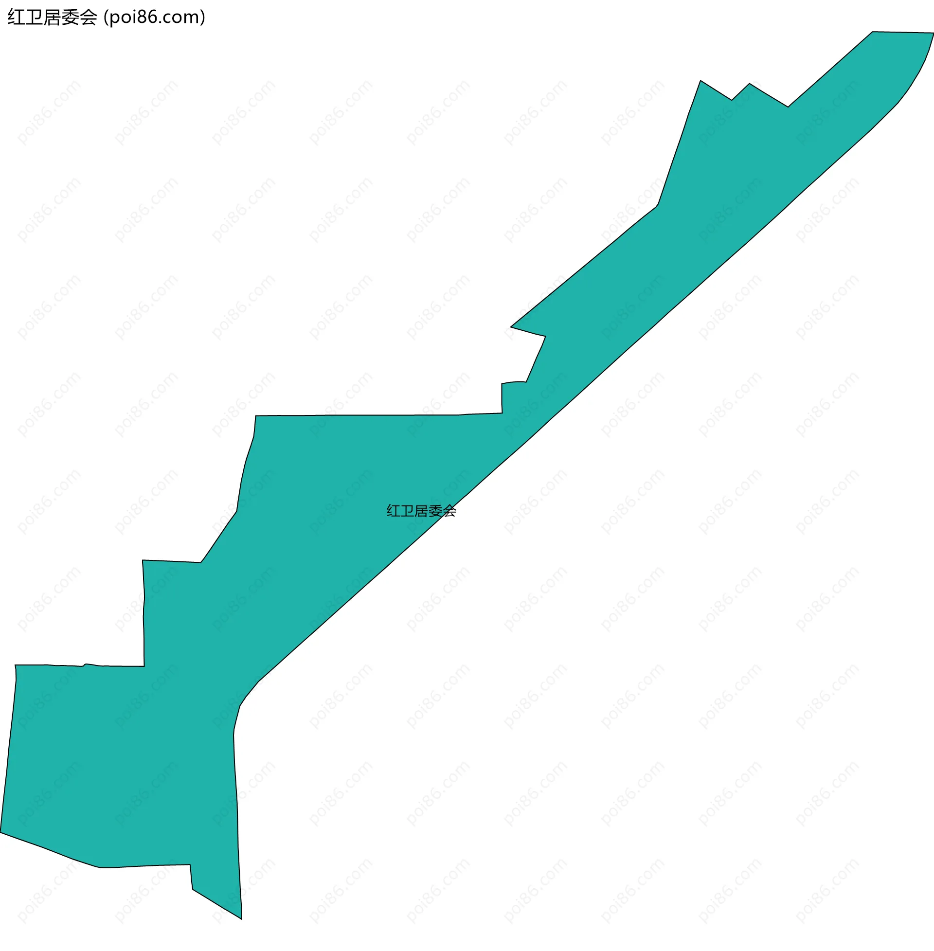 红卫居委会边界地图