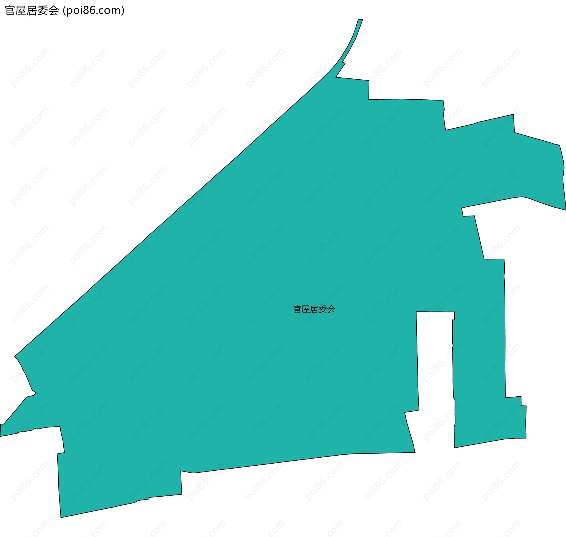 官屋居委会边界地图