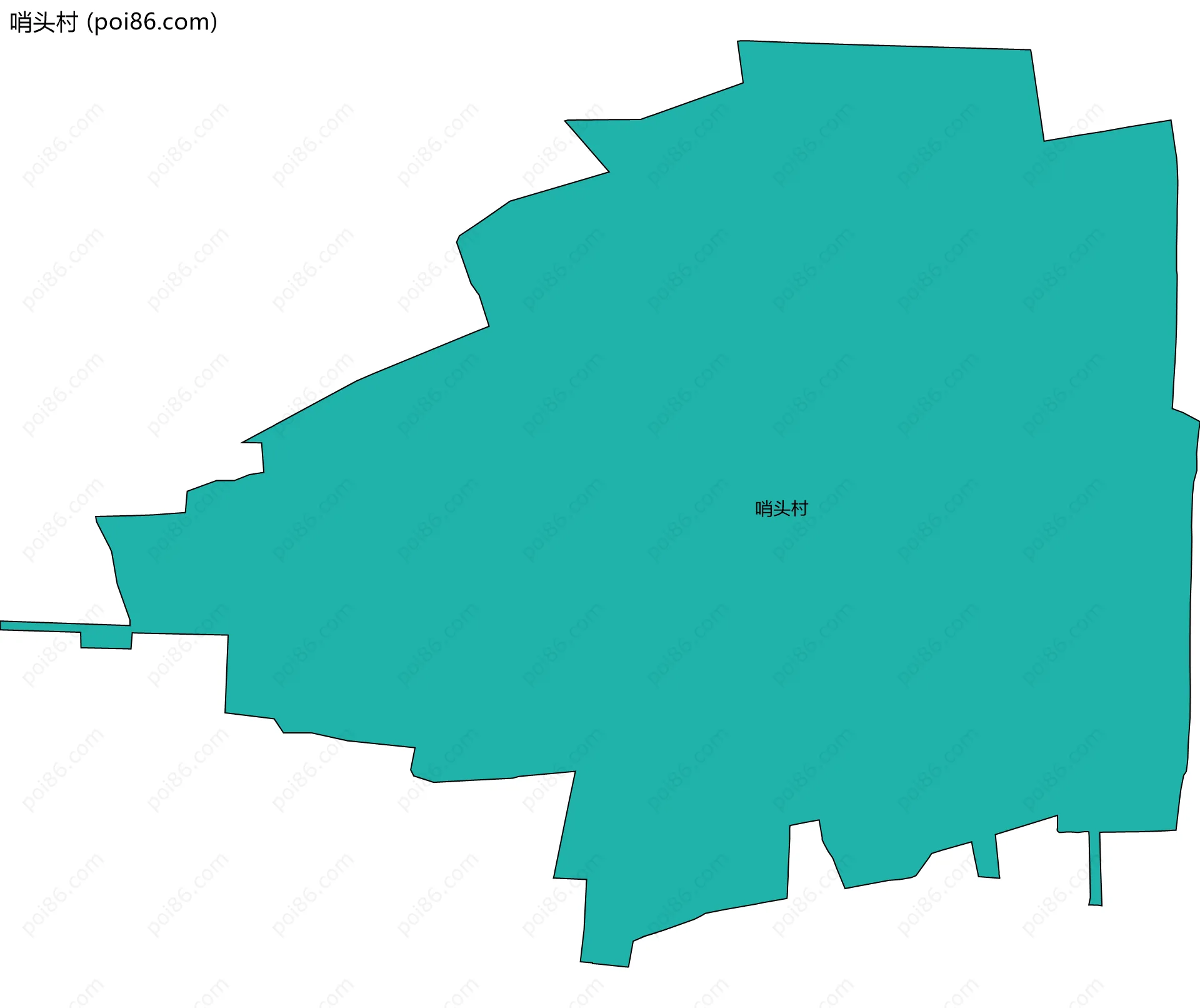 哨头村边界地图