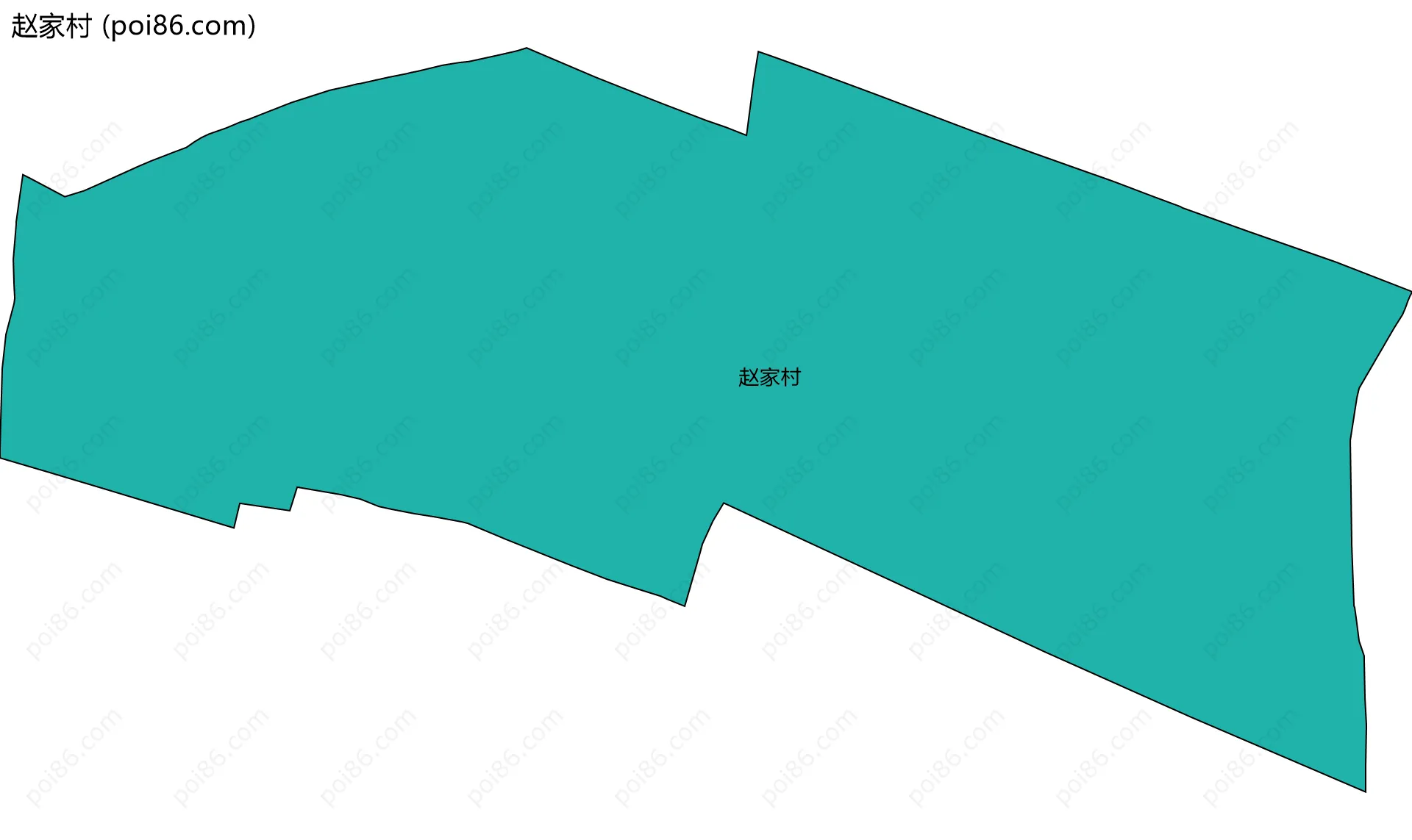 赵家村边界地图