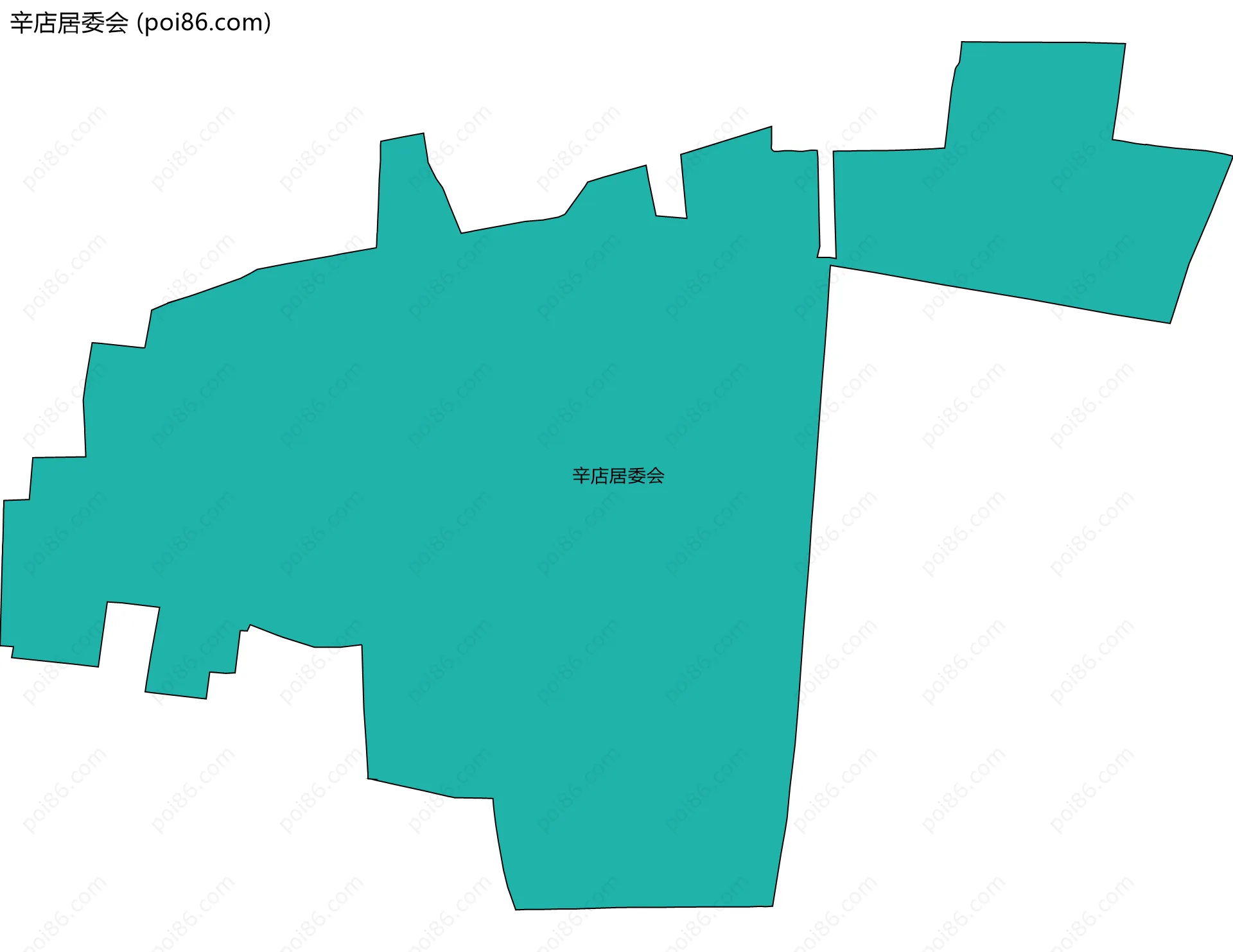 辛店居委会边界地图