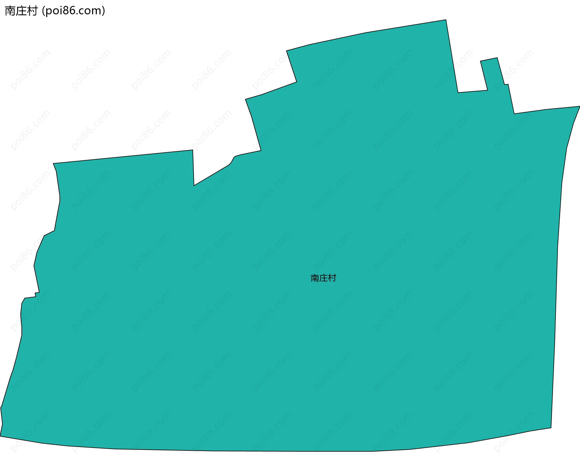 南庄村边界地图