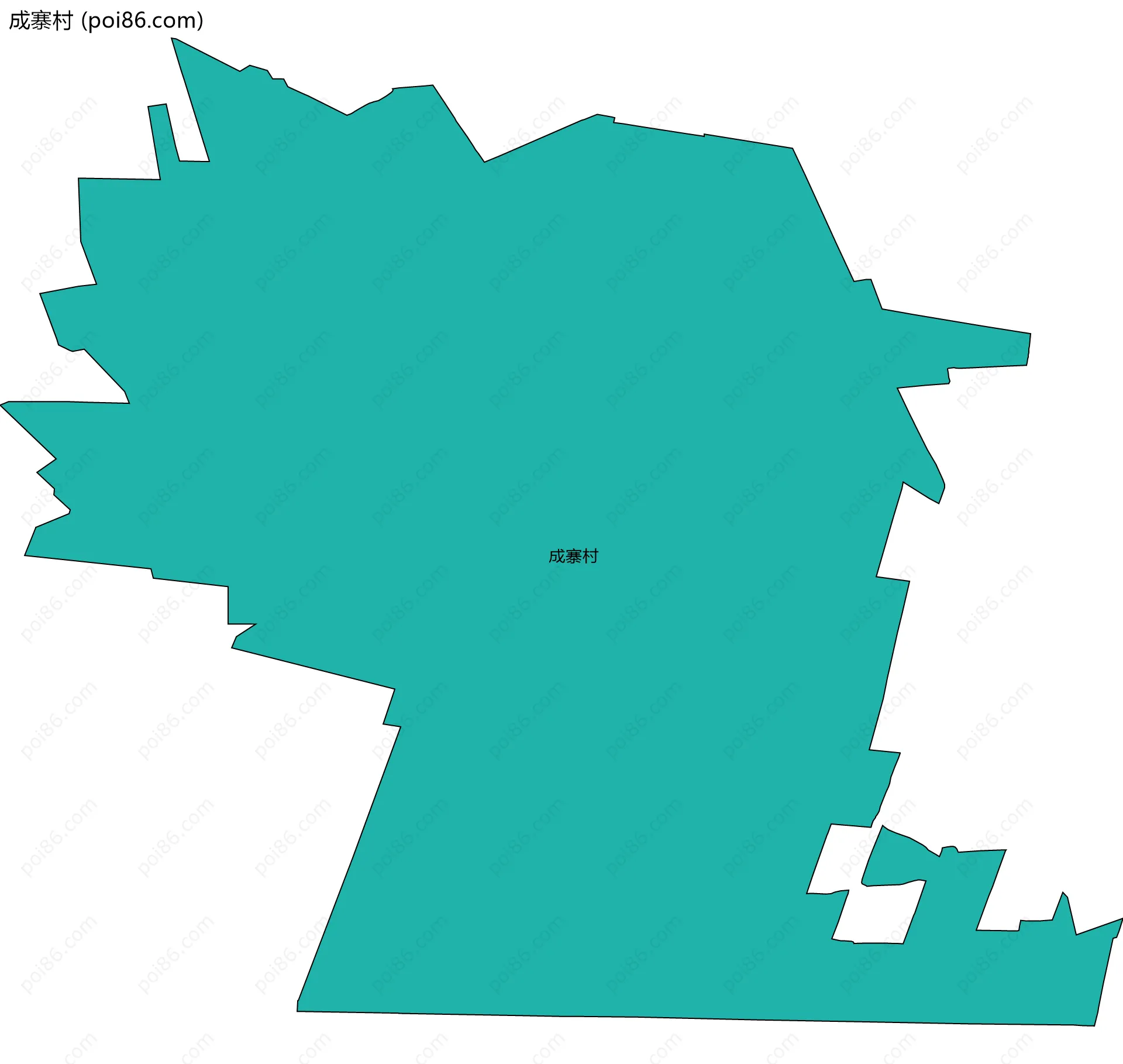 成寨村边界地图