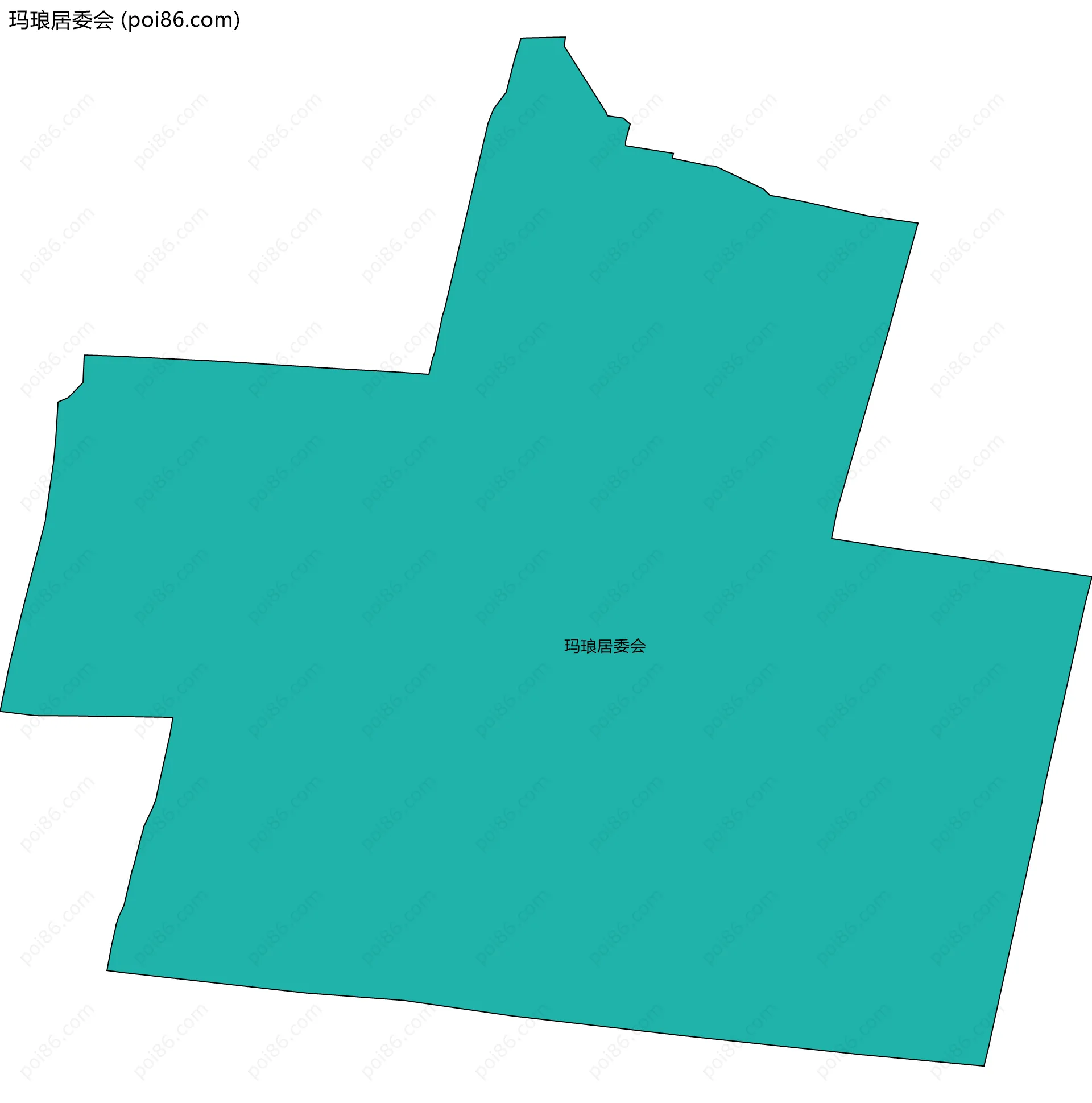 玛琅居委会边界地图