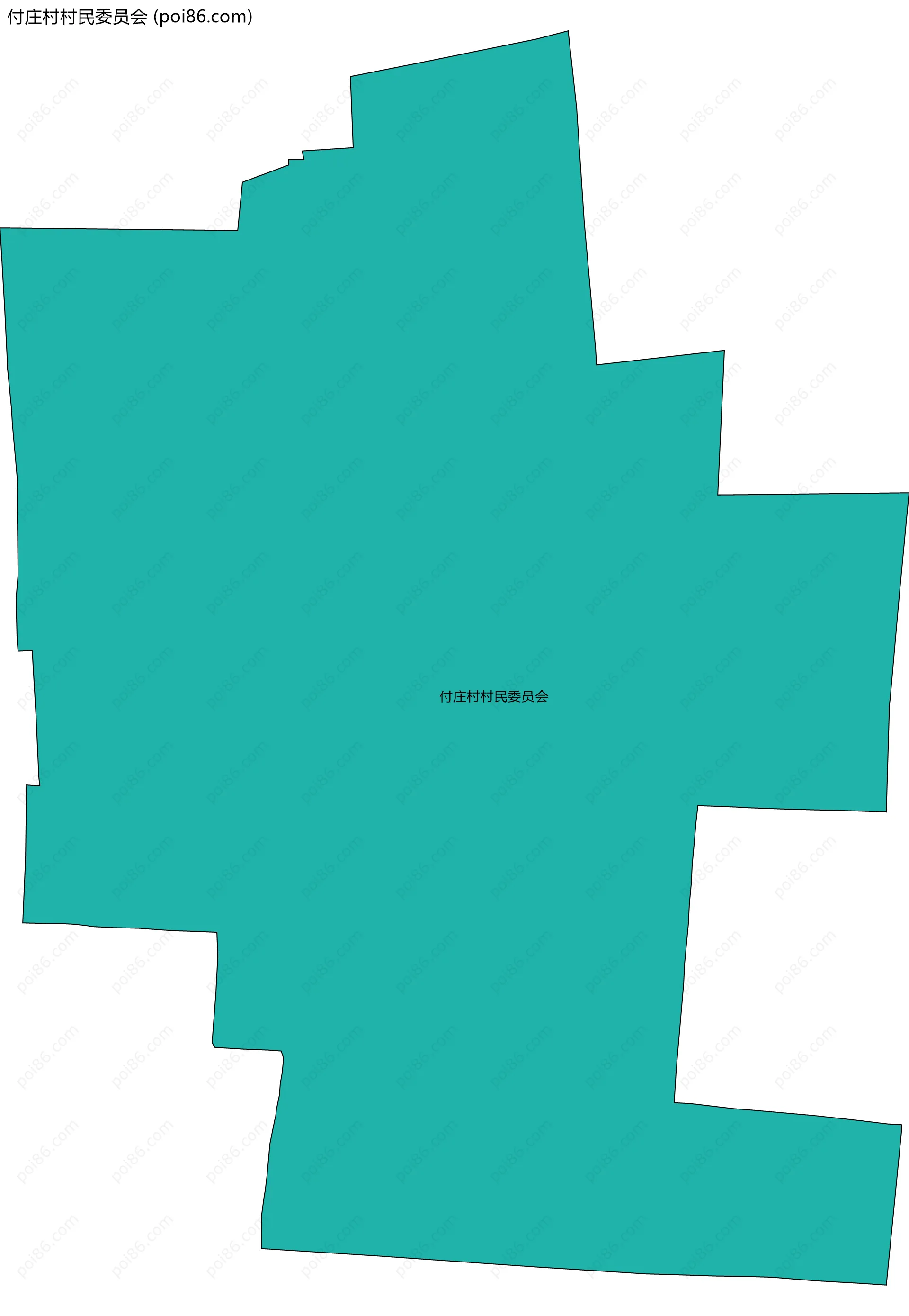 付庄村村民委员会边界地图