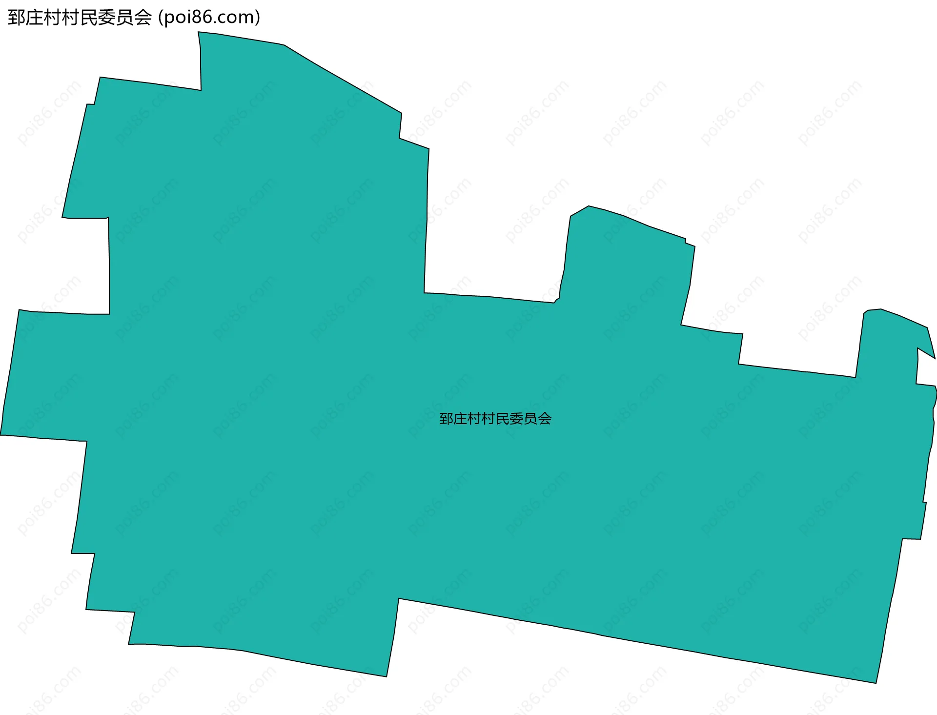 郅庄村村民委员会边界地图