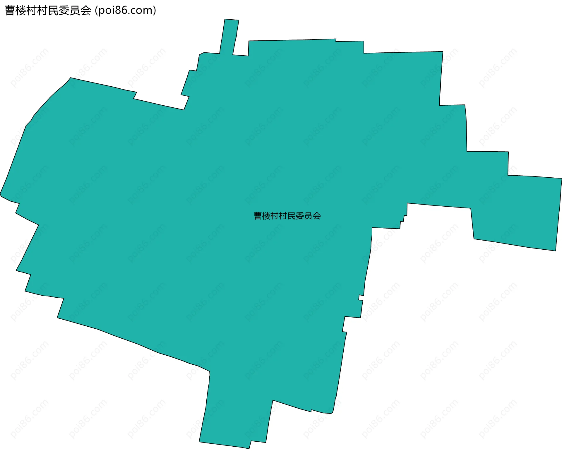 曹楼村村民委员会边界地图