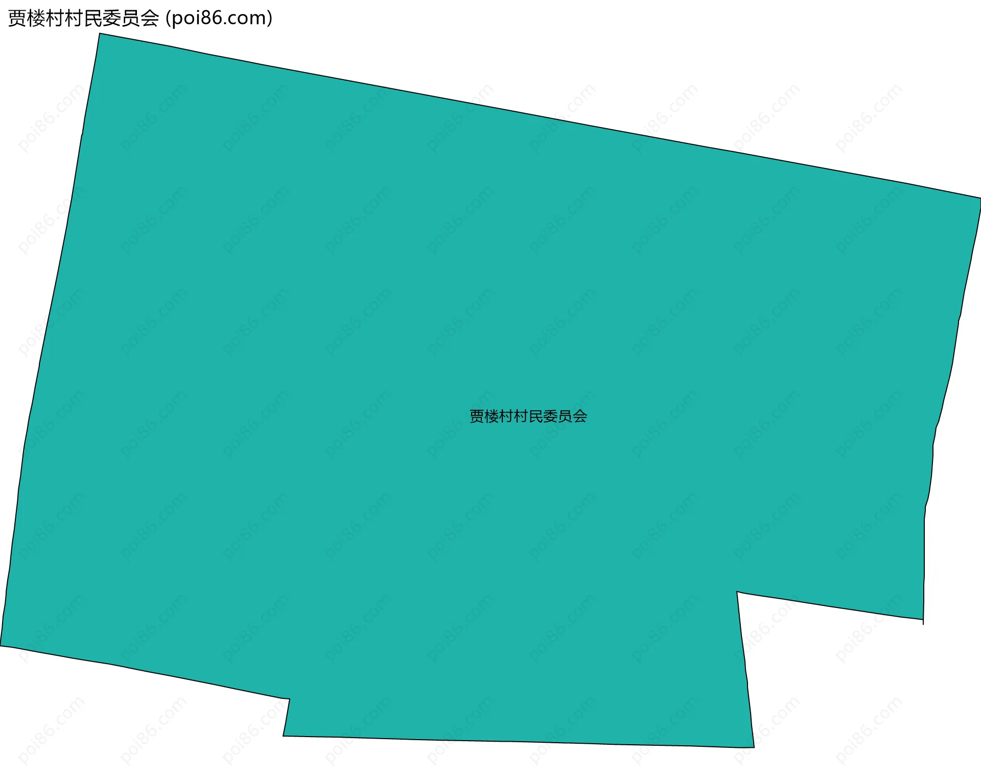 贾楼村村民委员会边界地图