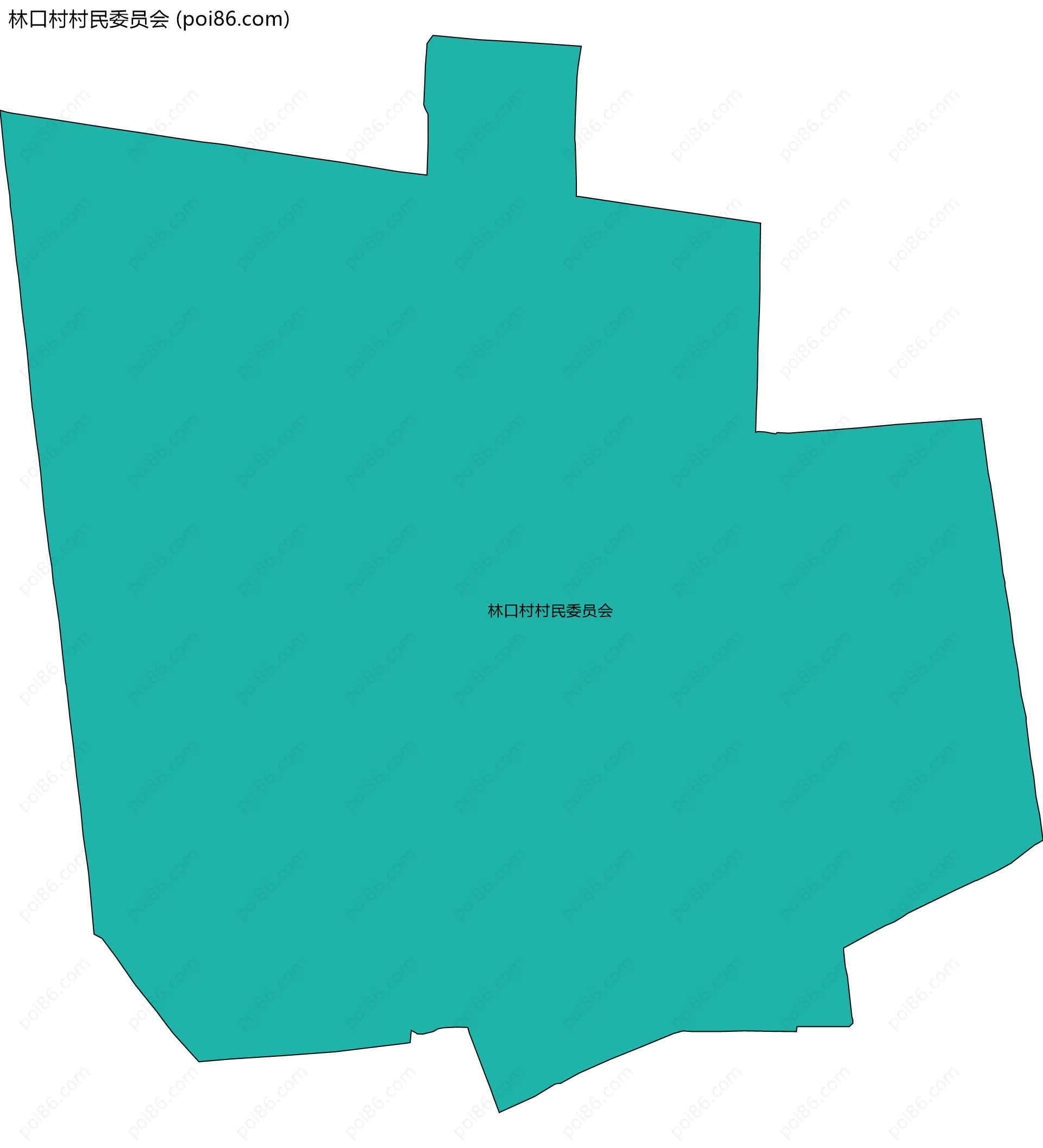 林口村村民委员会边界地图