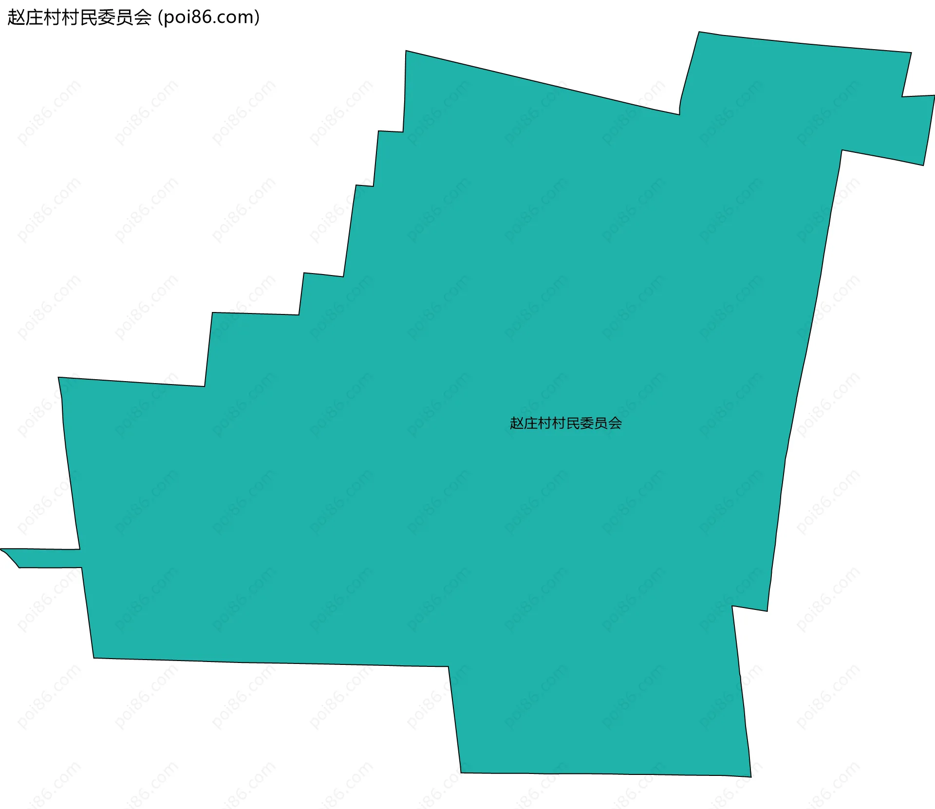 赵庄村村民委员会边界地图