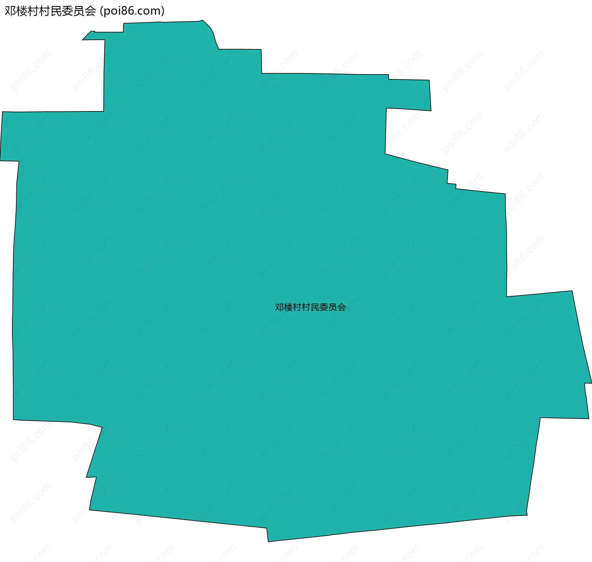 邓楼村村民委员会边界地图