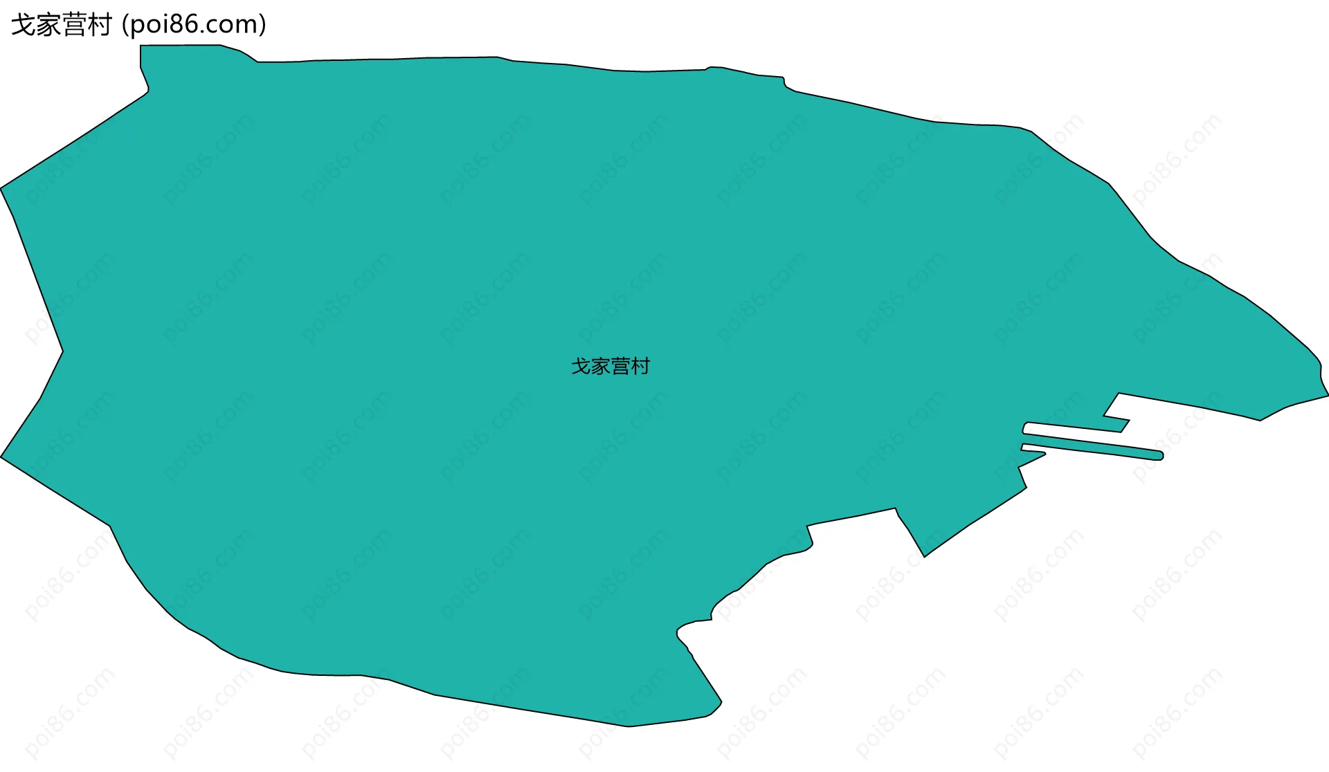 戈家营村边界地图