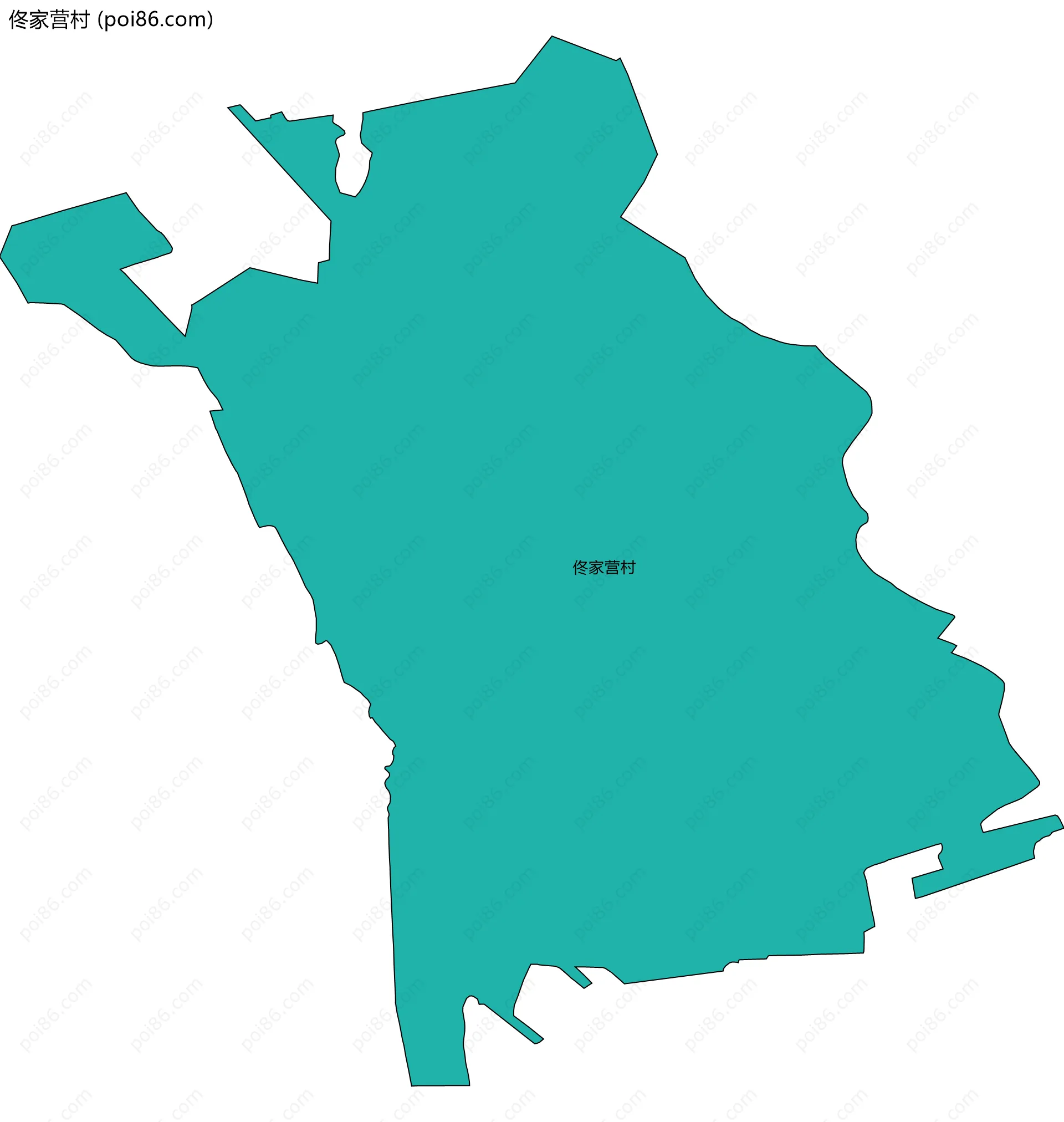 佟家营村边界地图