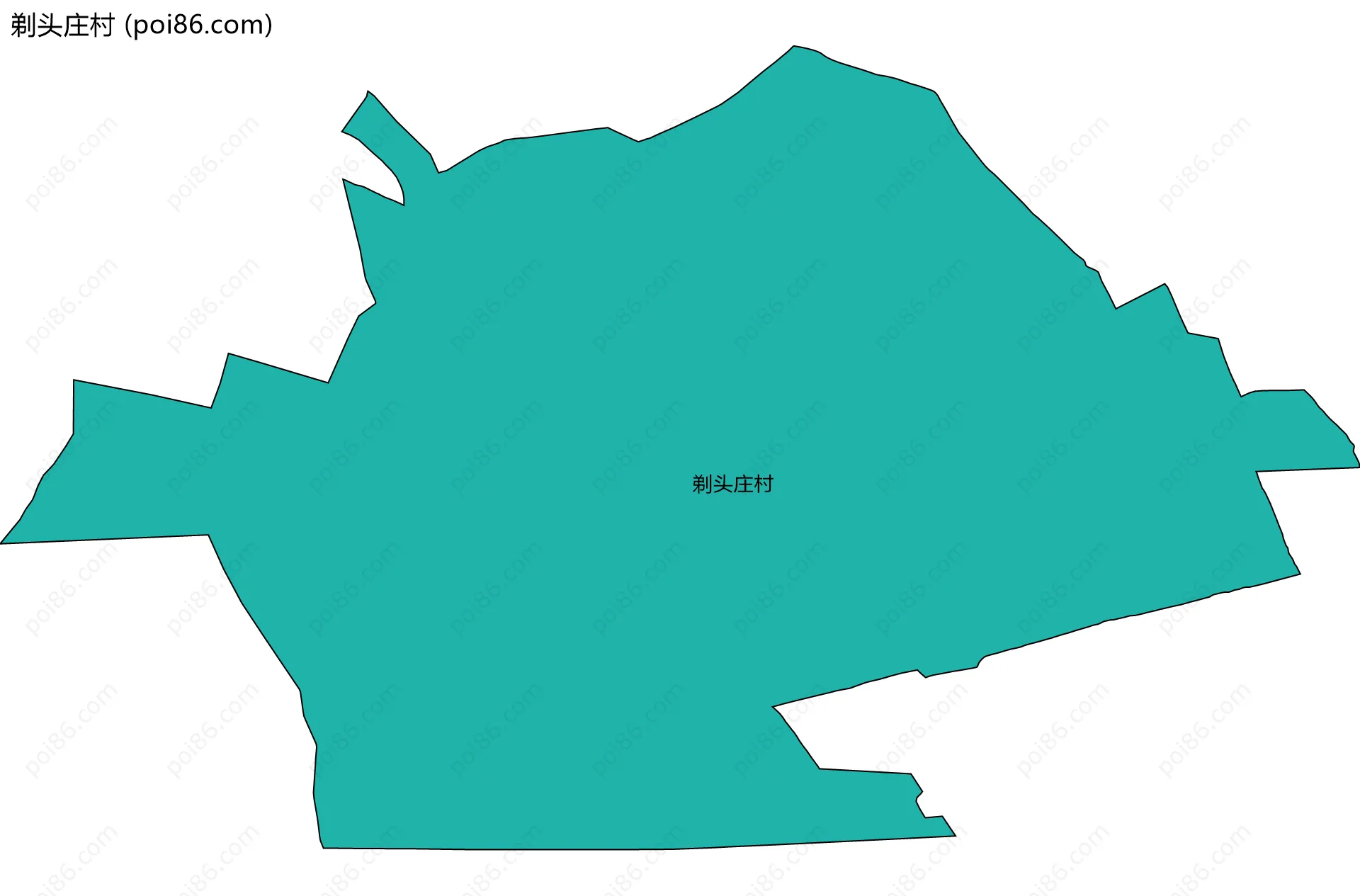 剃头庄村边界地图