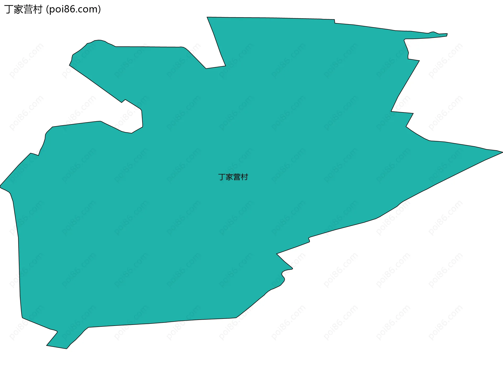 丁家营村边界地图
