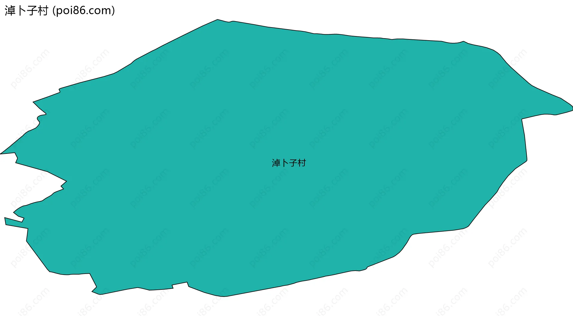 淖卜子村边界地图