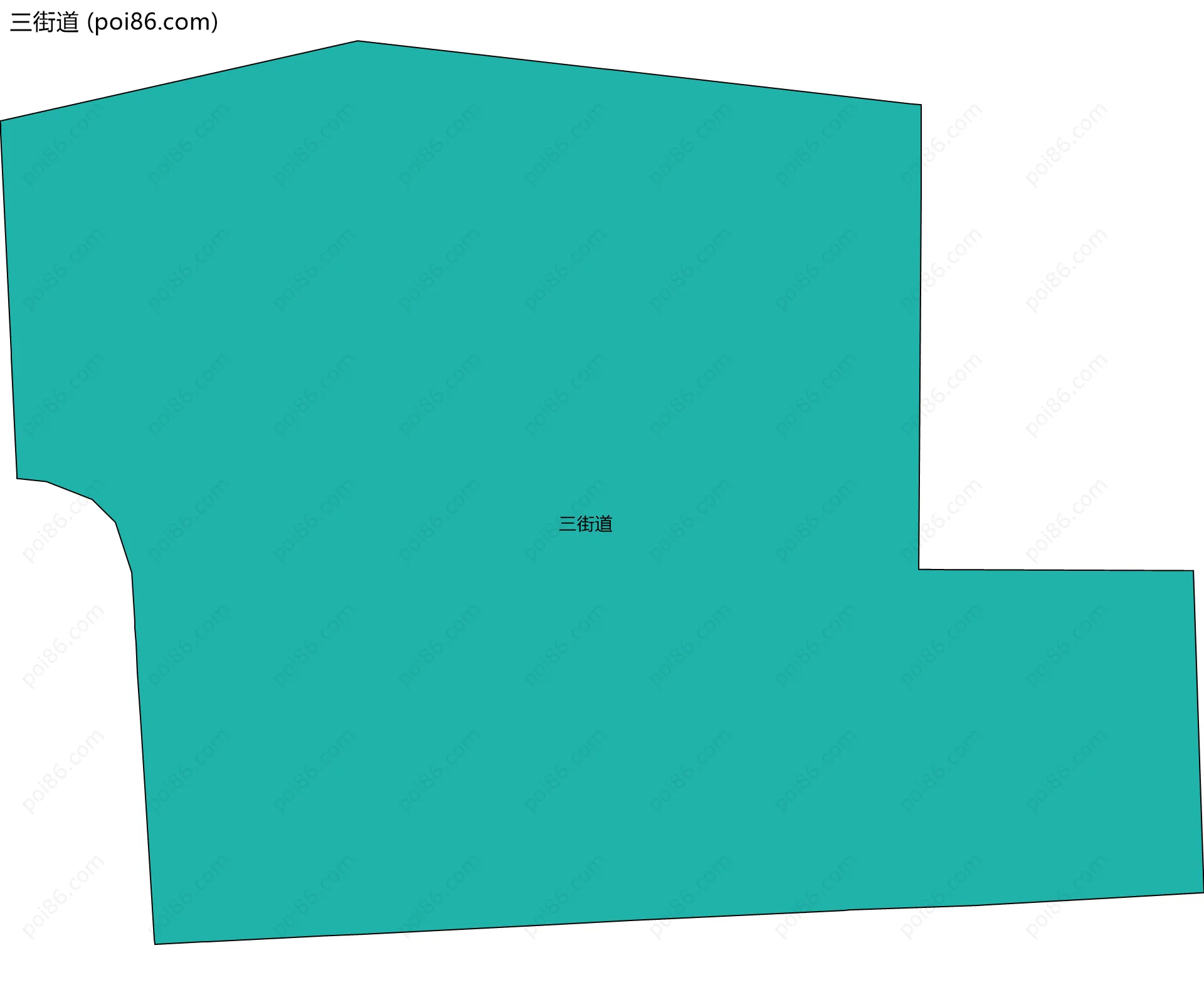 三街道边界地图