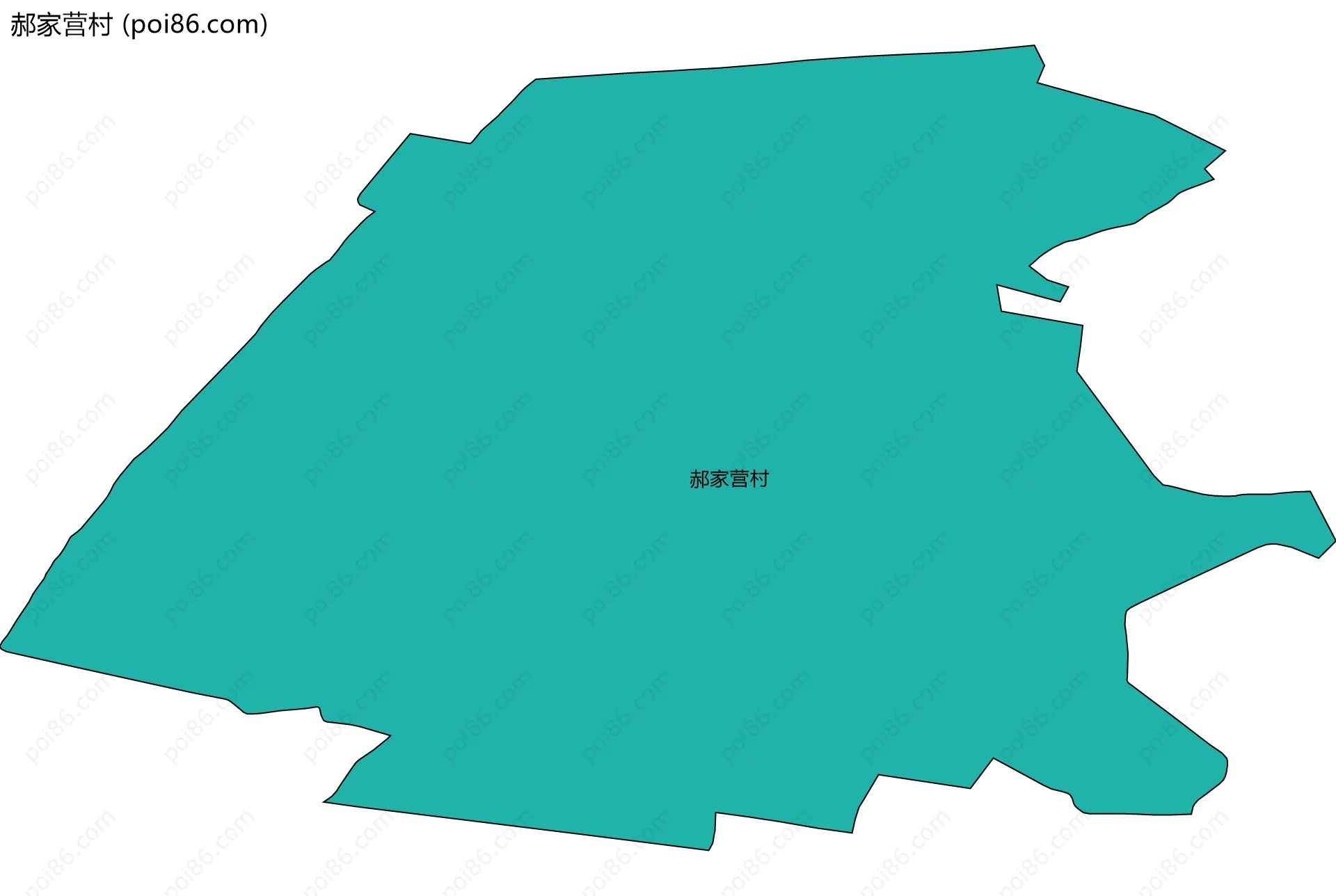 郝家营村边界地图