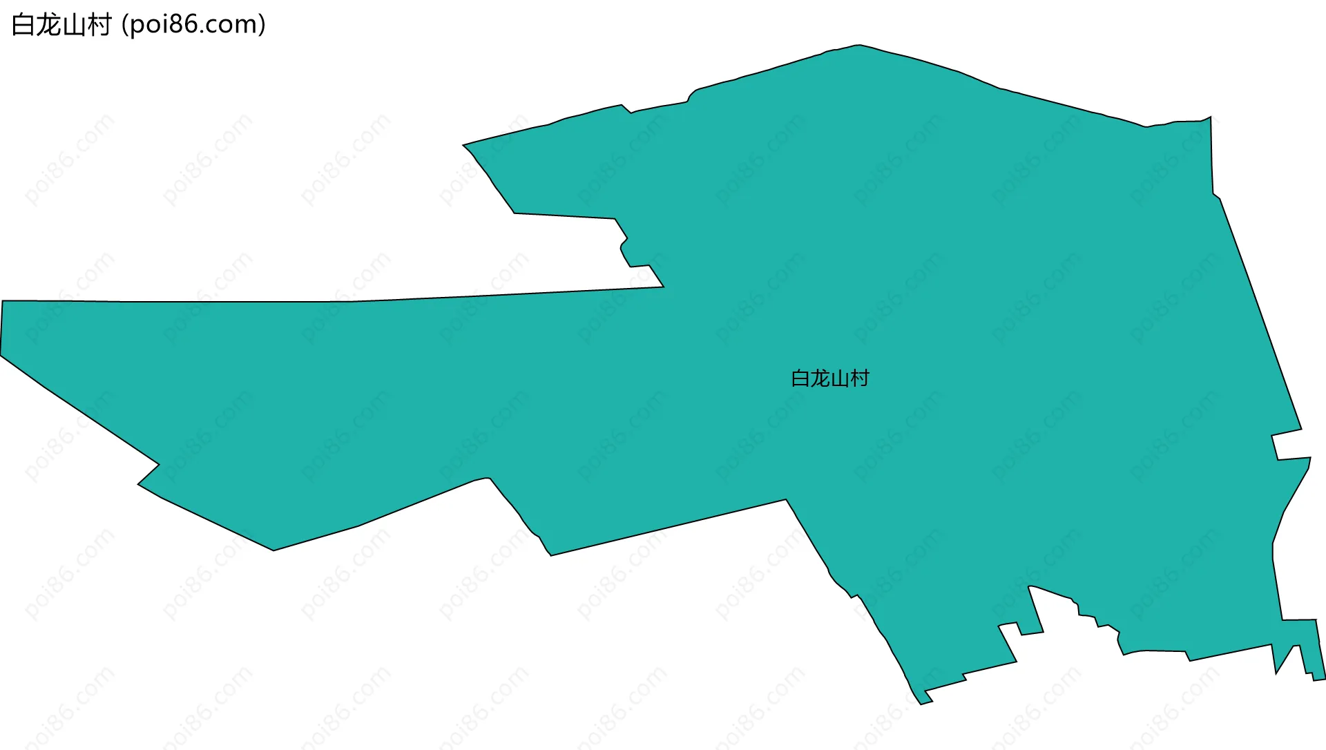 白龙山村边界地图