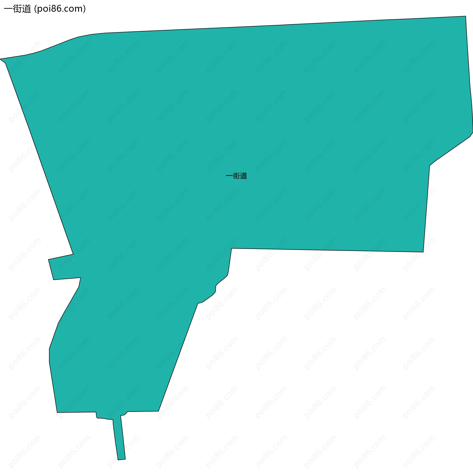 一街道边界地图