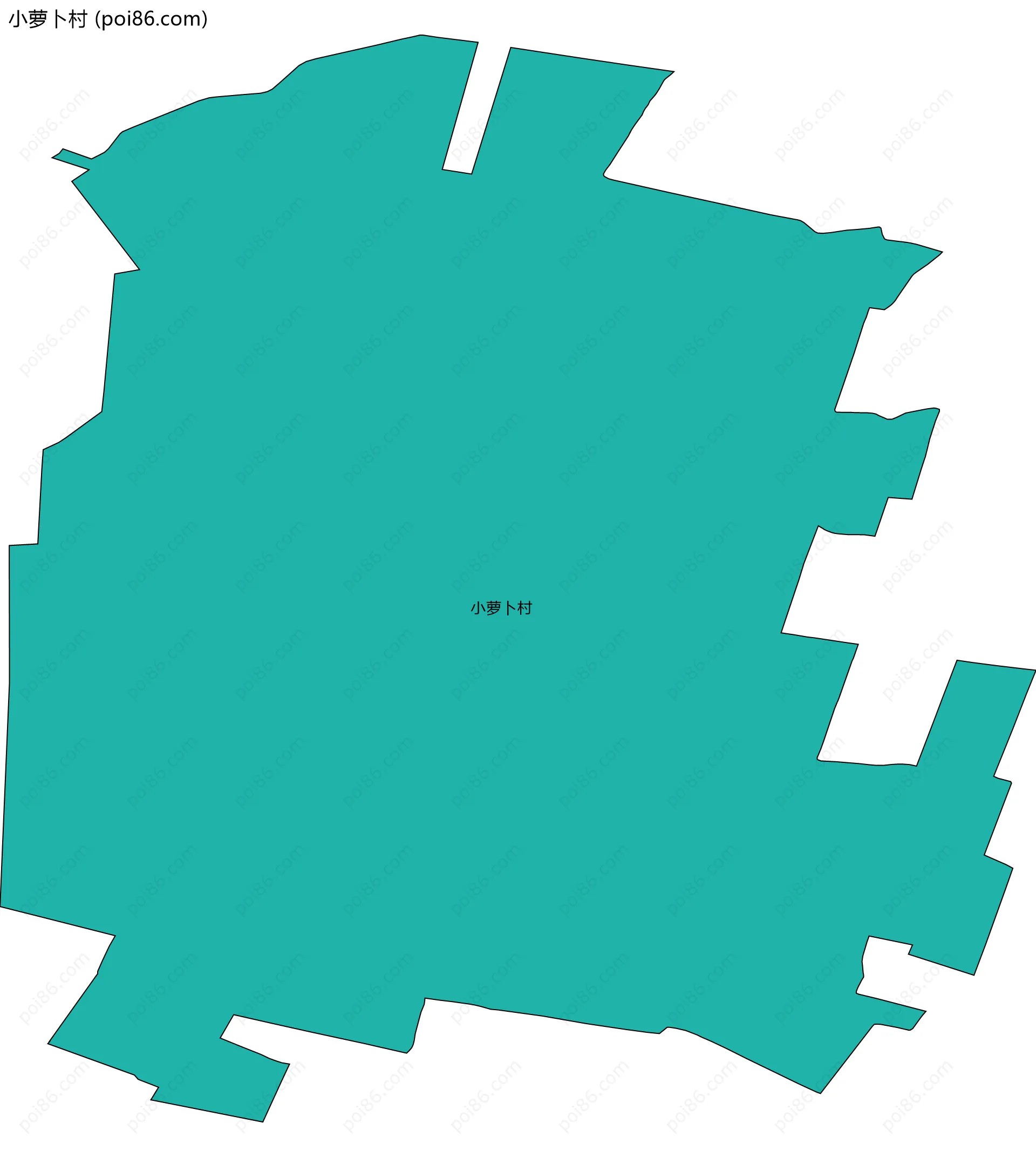 小萝卜村边界地图