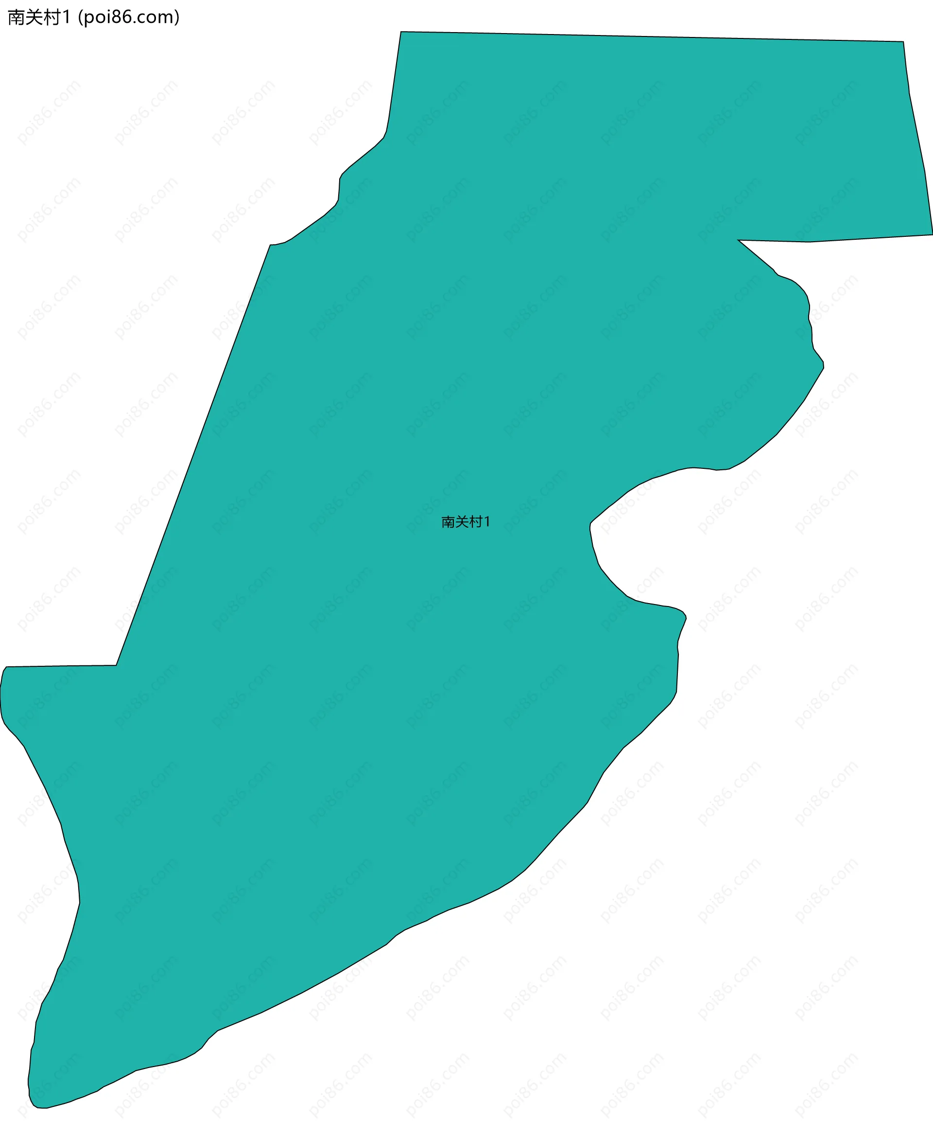 南关村1边界地图