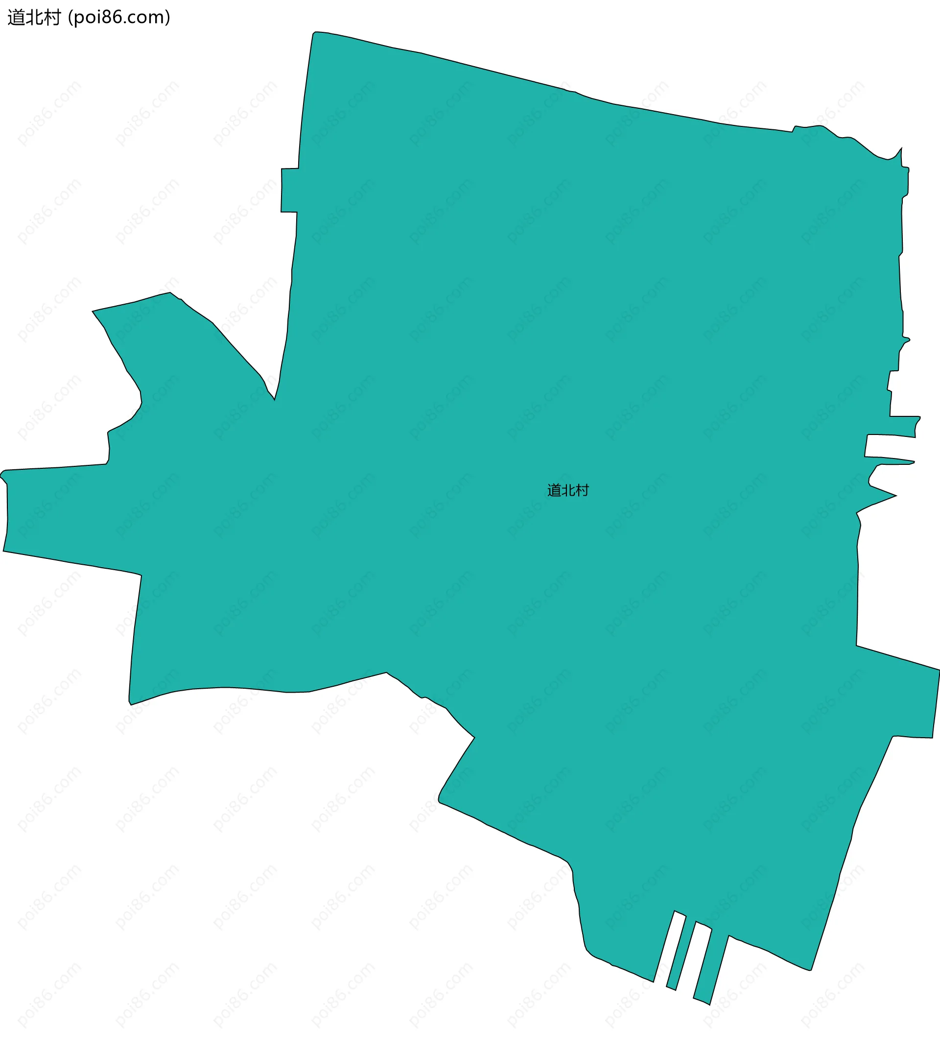 道北村边界地图