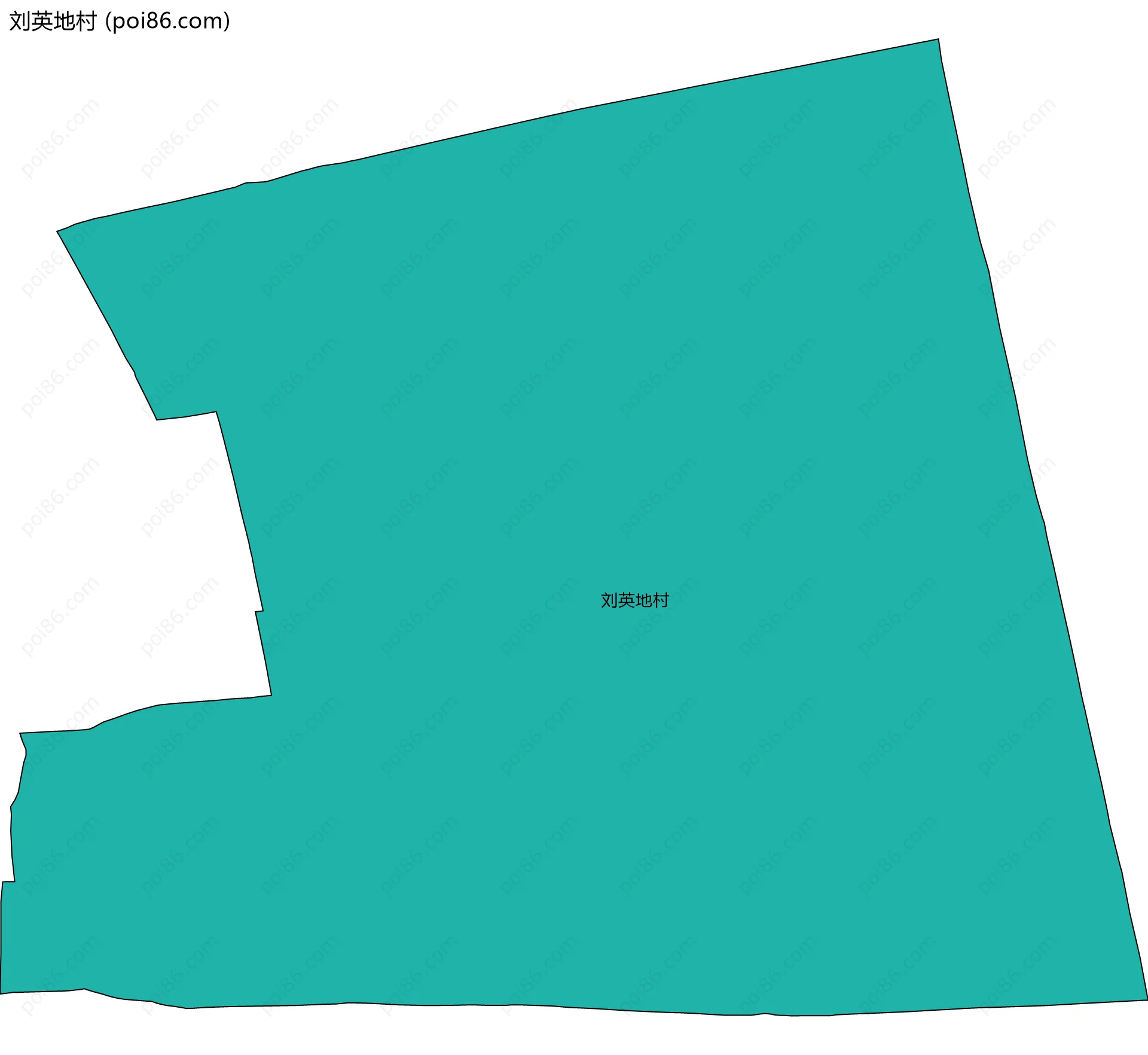 刘英地村边界地图