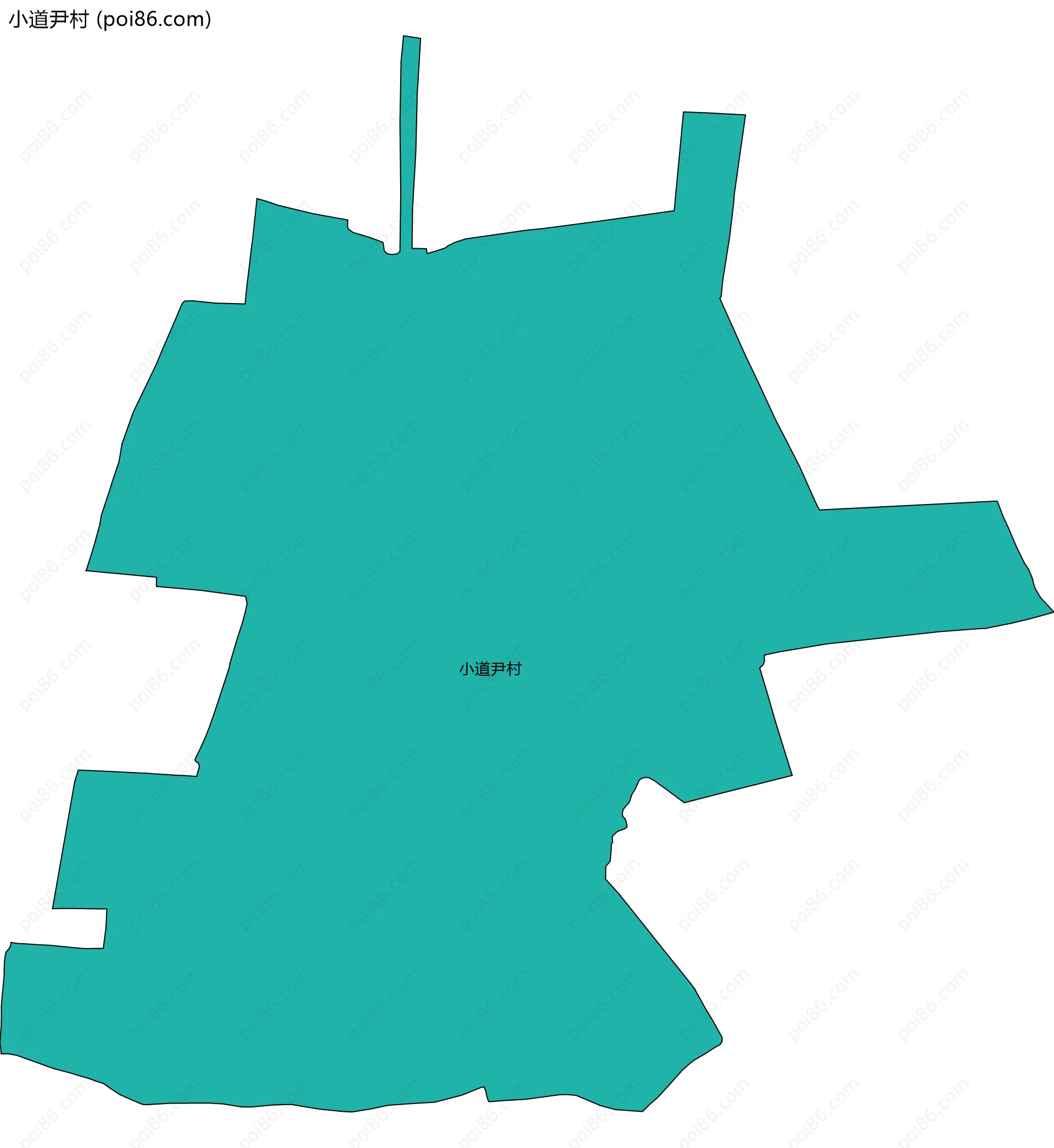 小道尹村边界地图