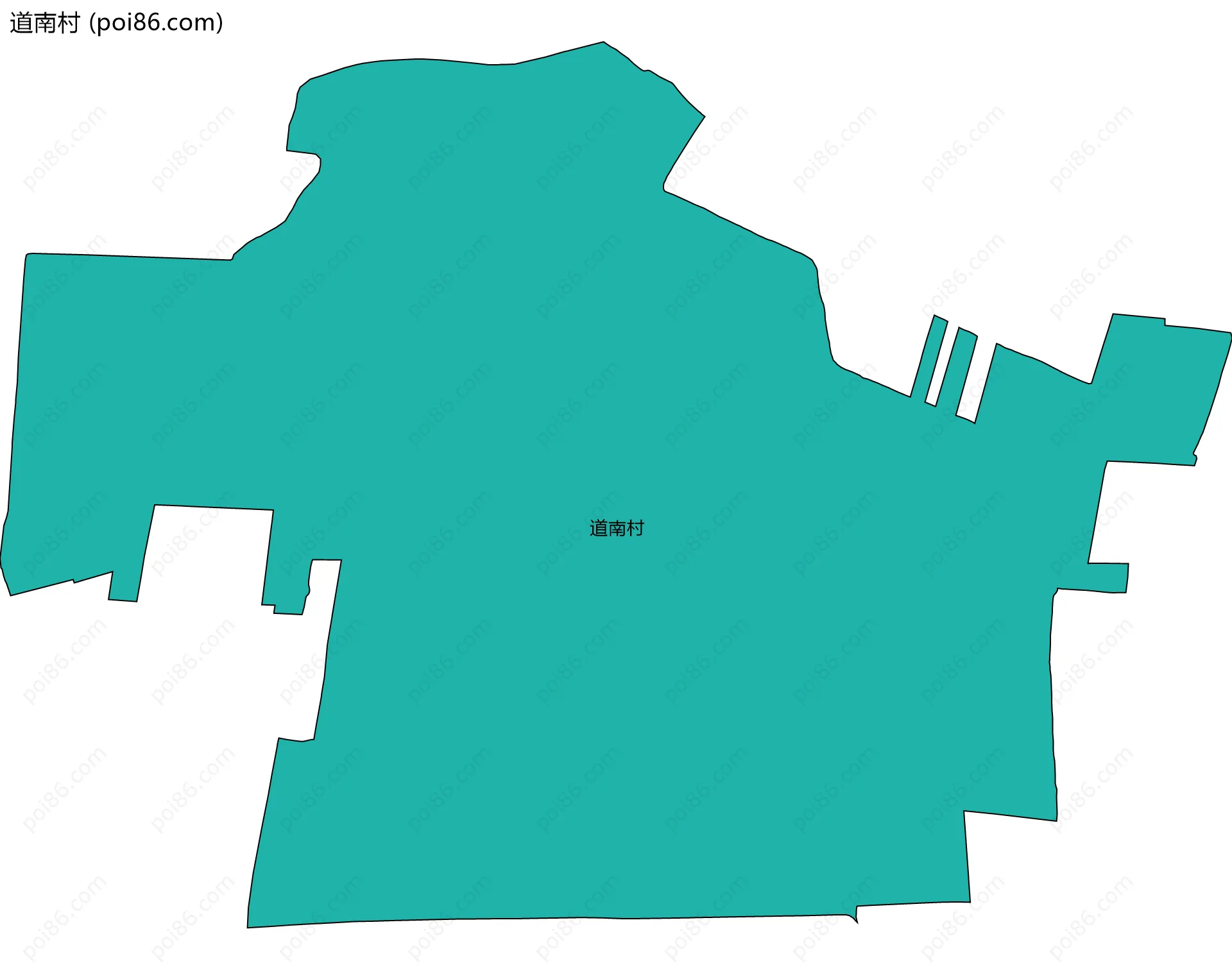 道南村边界地图