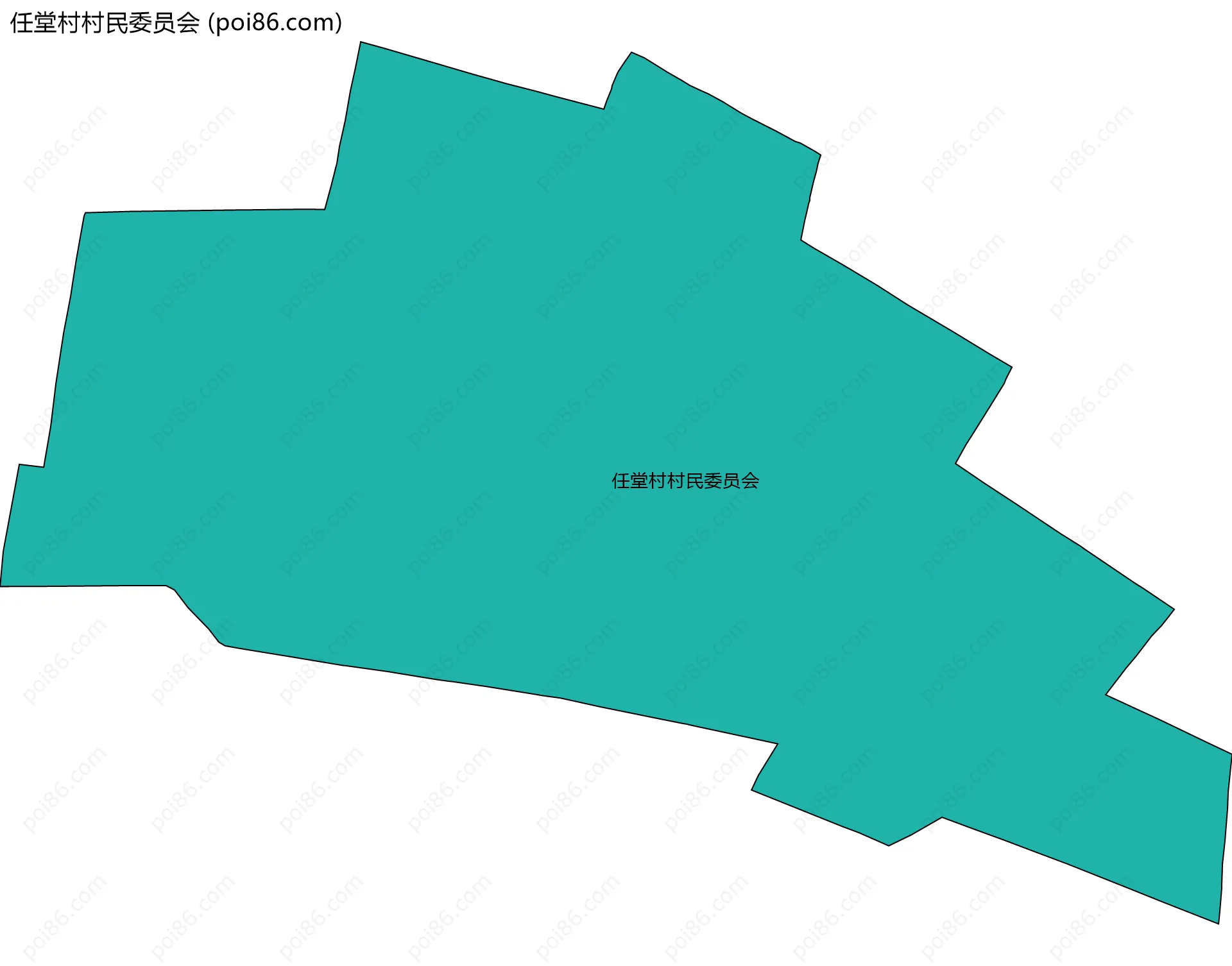 任堂村村民委员会边界地图