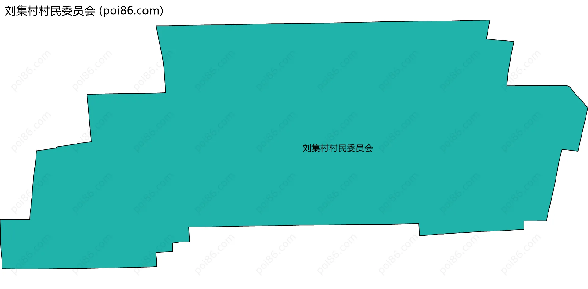 刘集村村民委员会边界地图