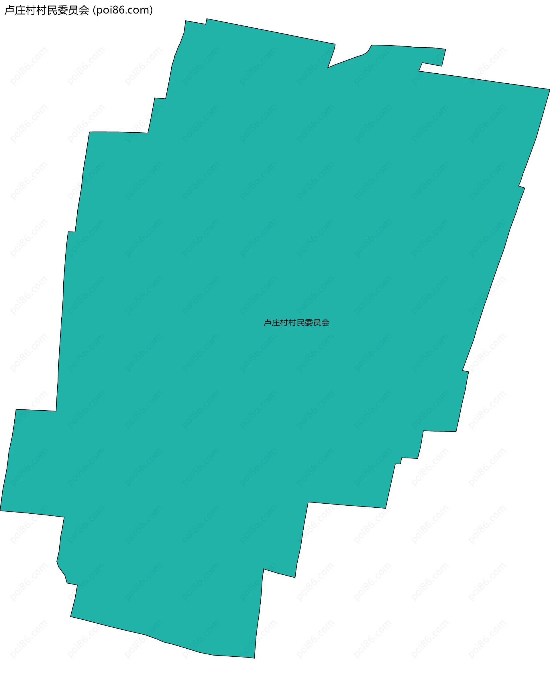 卢庄村村民委员会边界地图