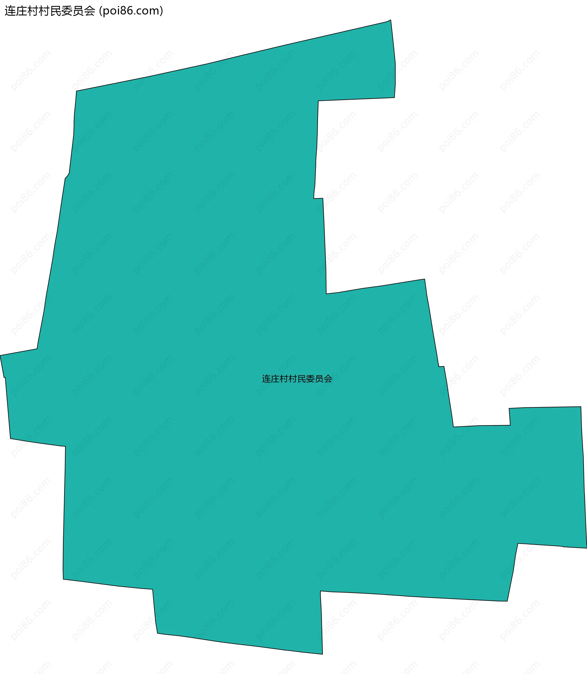 连庄村村民委员会边界地图