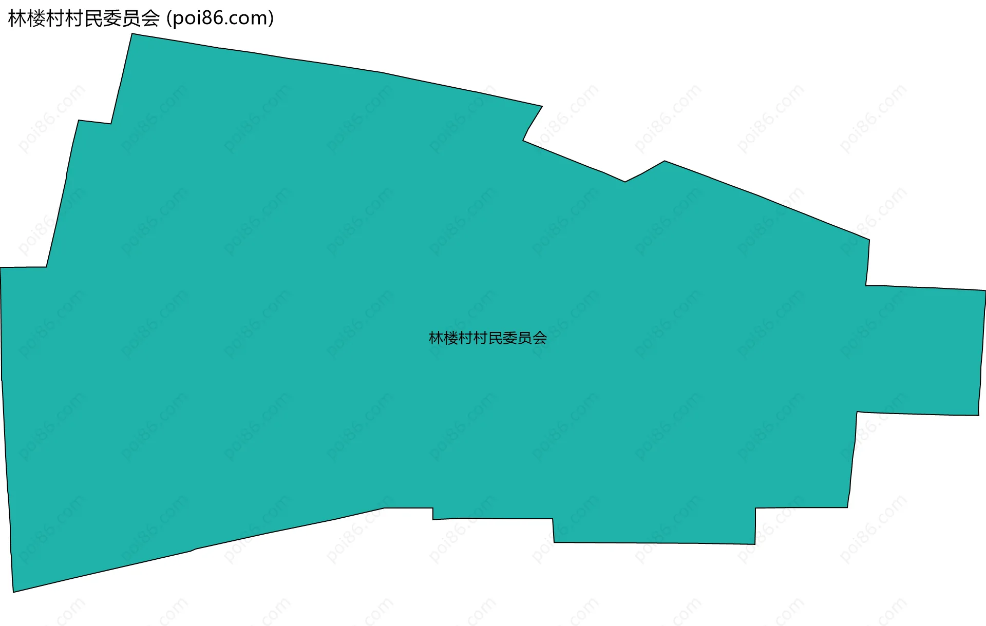 林楼村村民委员会边界地图