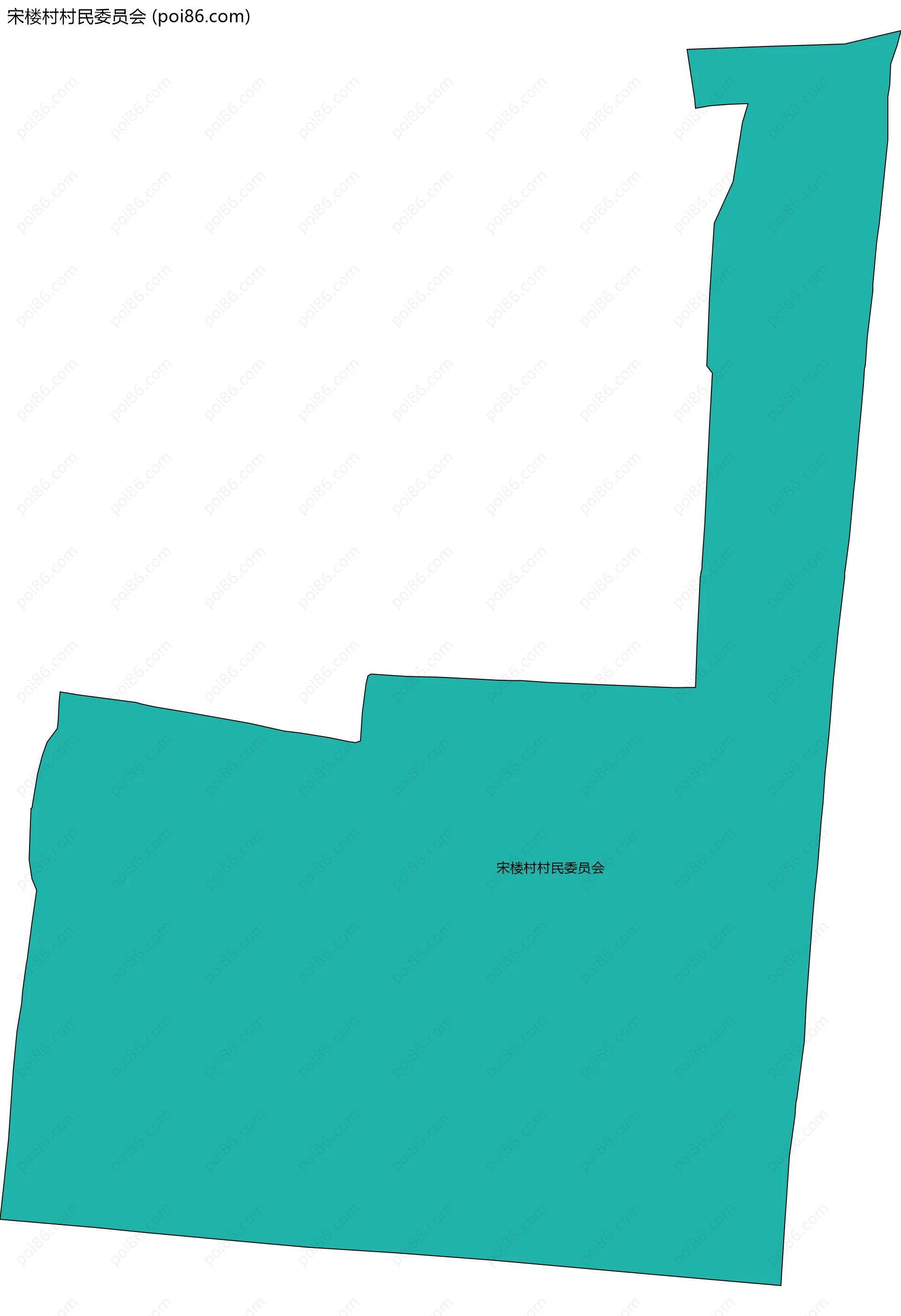 宋楼村村民委员会边界地图