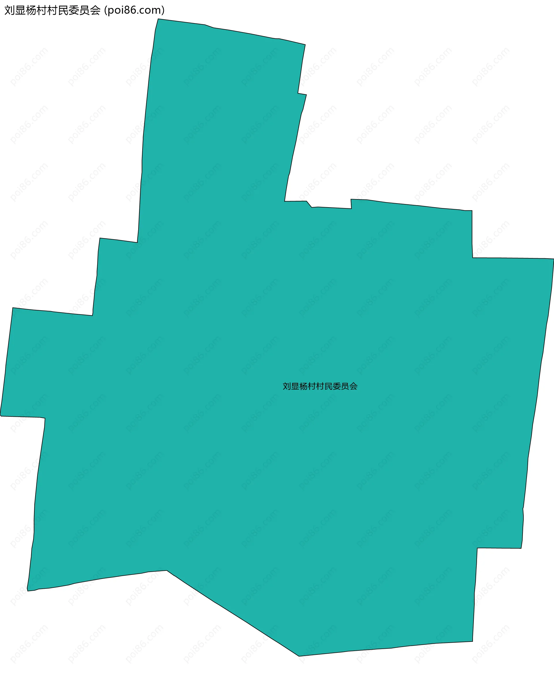 刘显杨村村民委员会边界地图