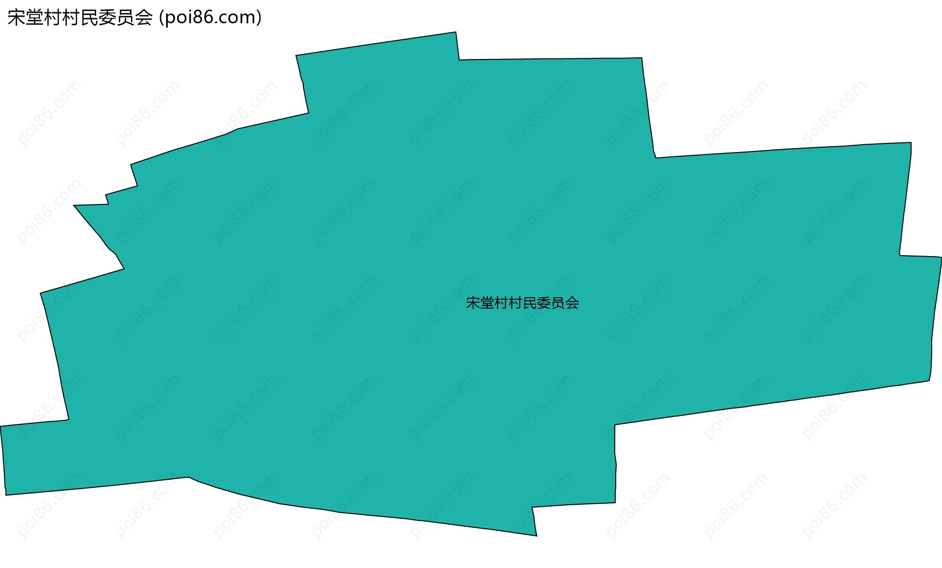 宋堂村村民委员会边界地图