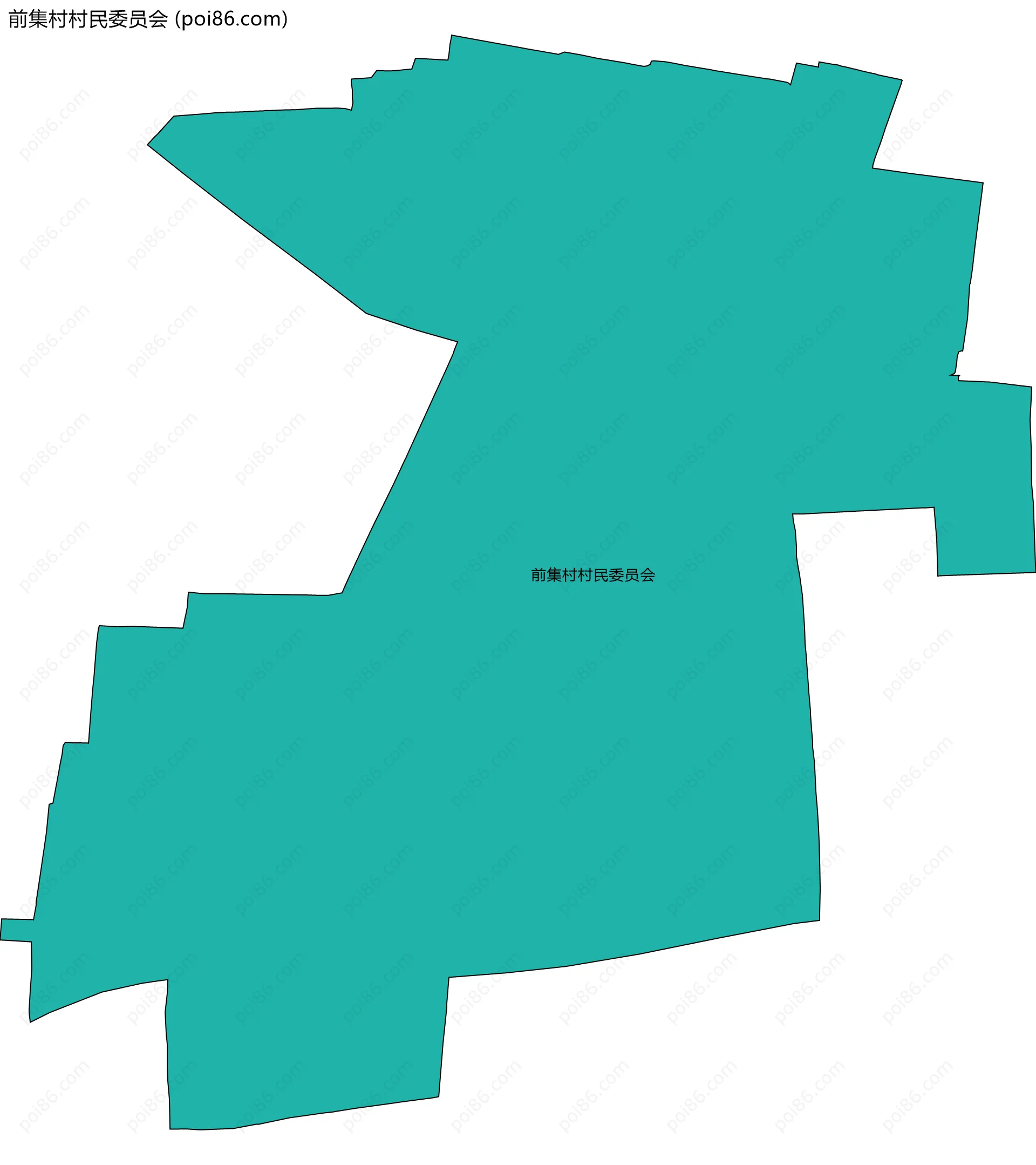 前集村村民委员会边界地图