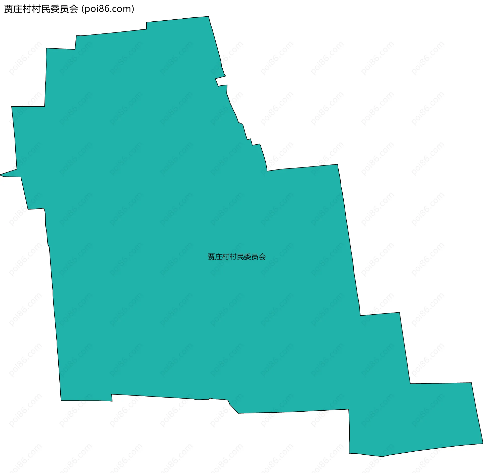 贾庄村村民委员会边界地图