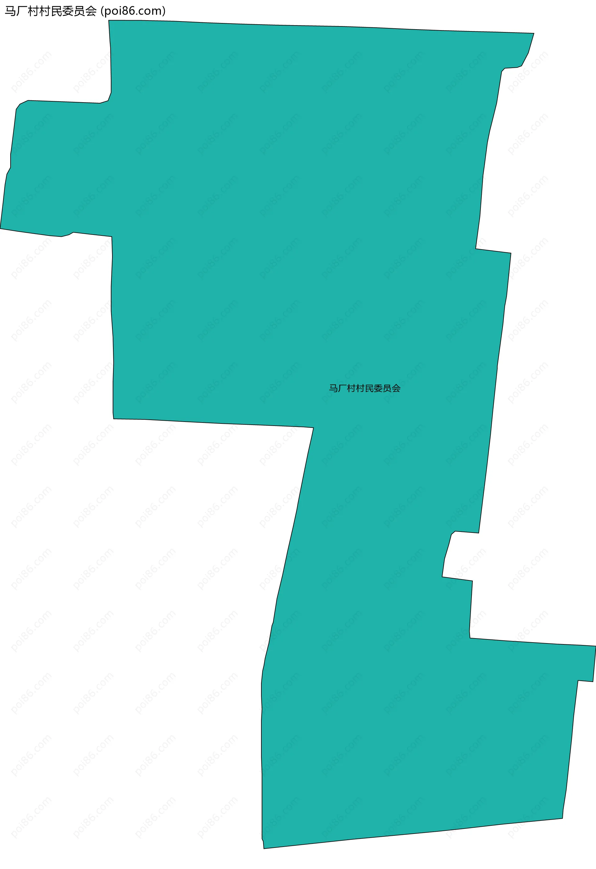 马厂村村民委员会边界地图