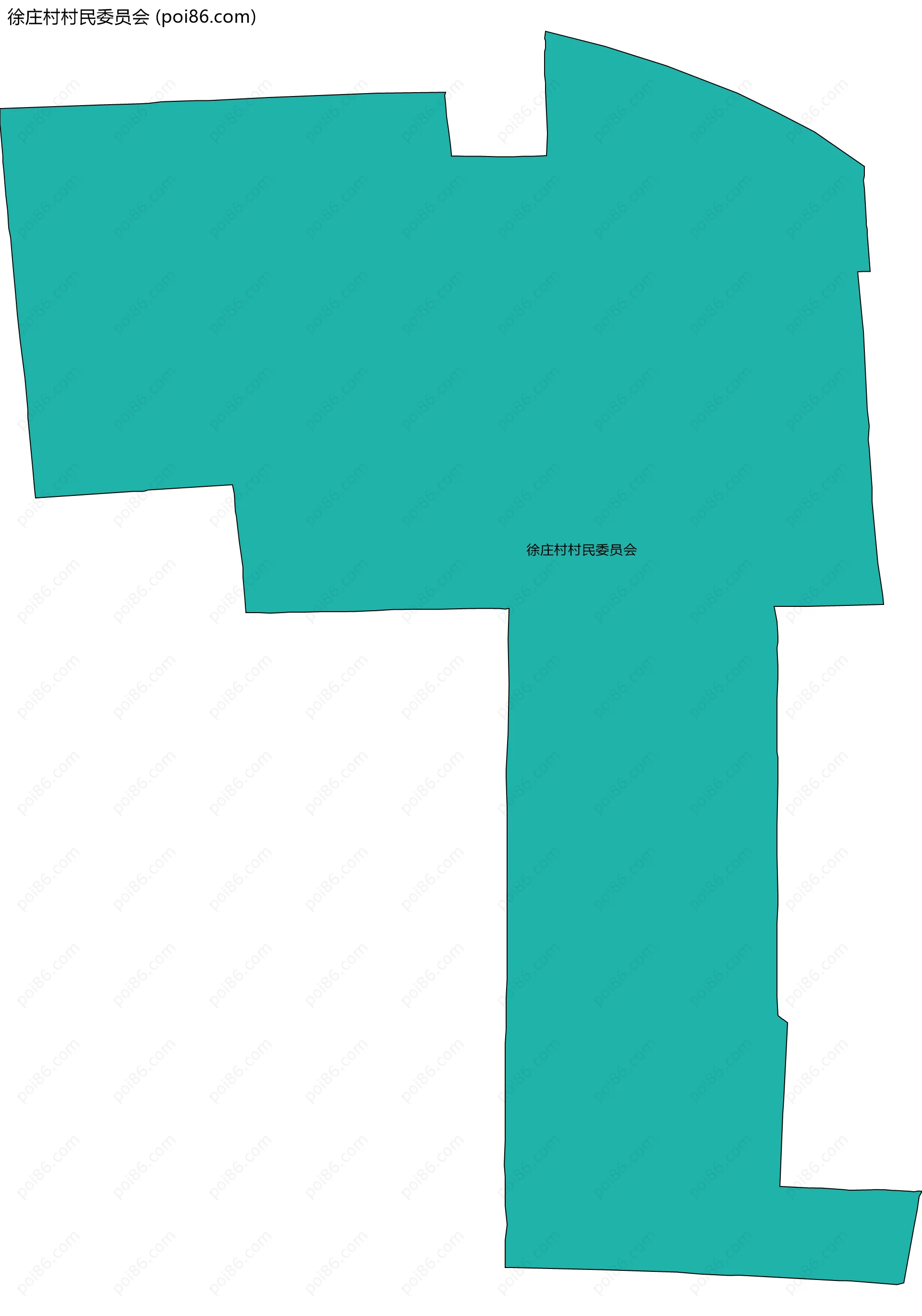 徐庄村村民委员会边界地图